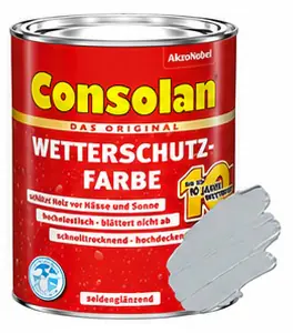 Consolan Wetterschutz-Farbe 0,75 L silbergrau