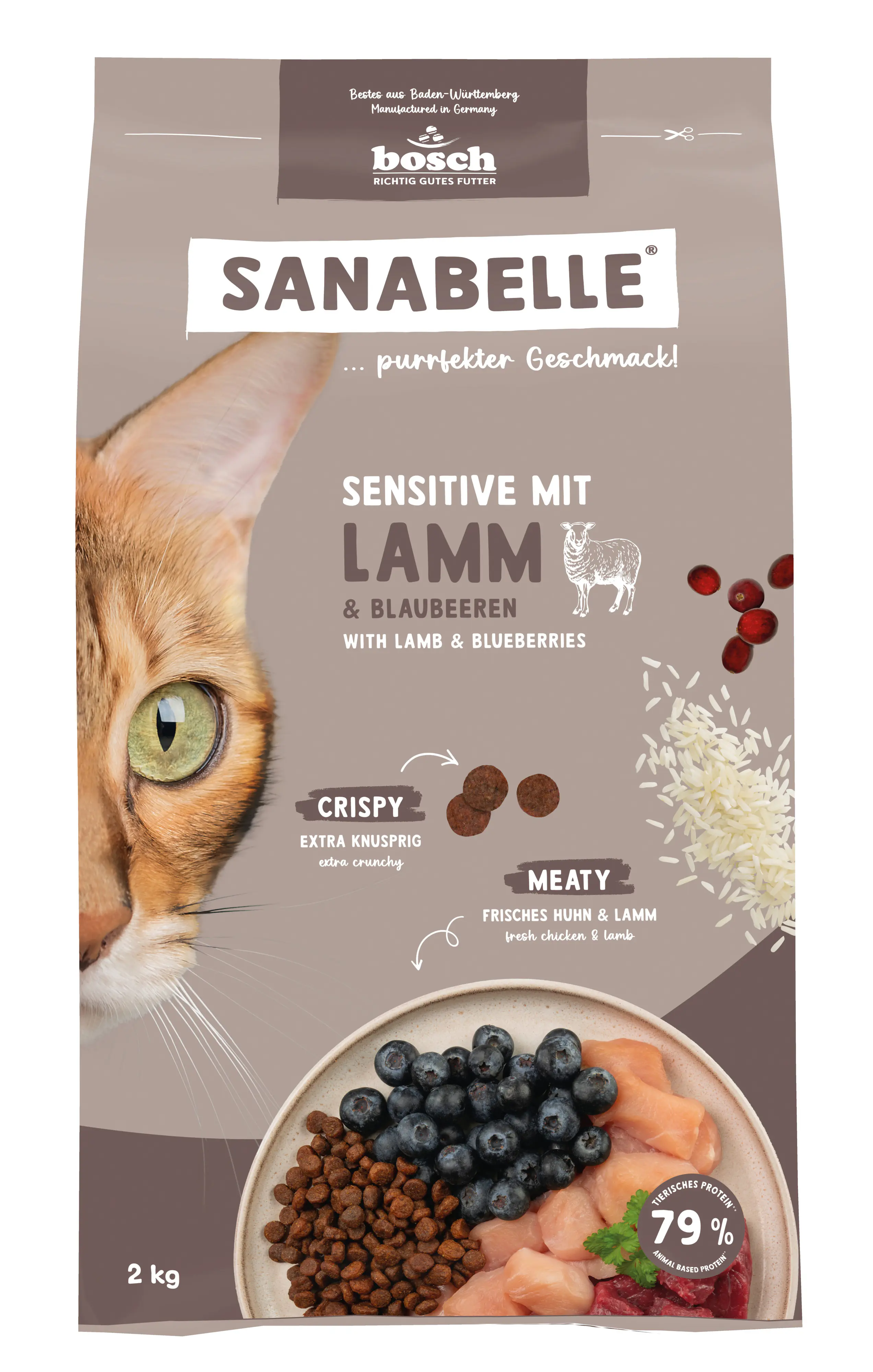 Sanabelle Katzentrockenfutter Adult Sensitive mit Lamm für ernährungssensible Katzen 2 kg Sanabelle Katzentrockenfutter Adult Sensitive mit Lamm für ernährungssensible Katzen 2 kg