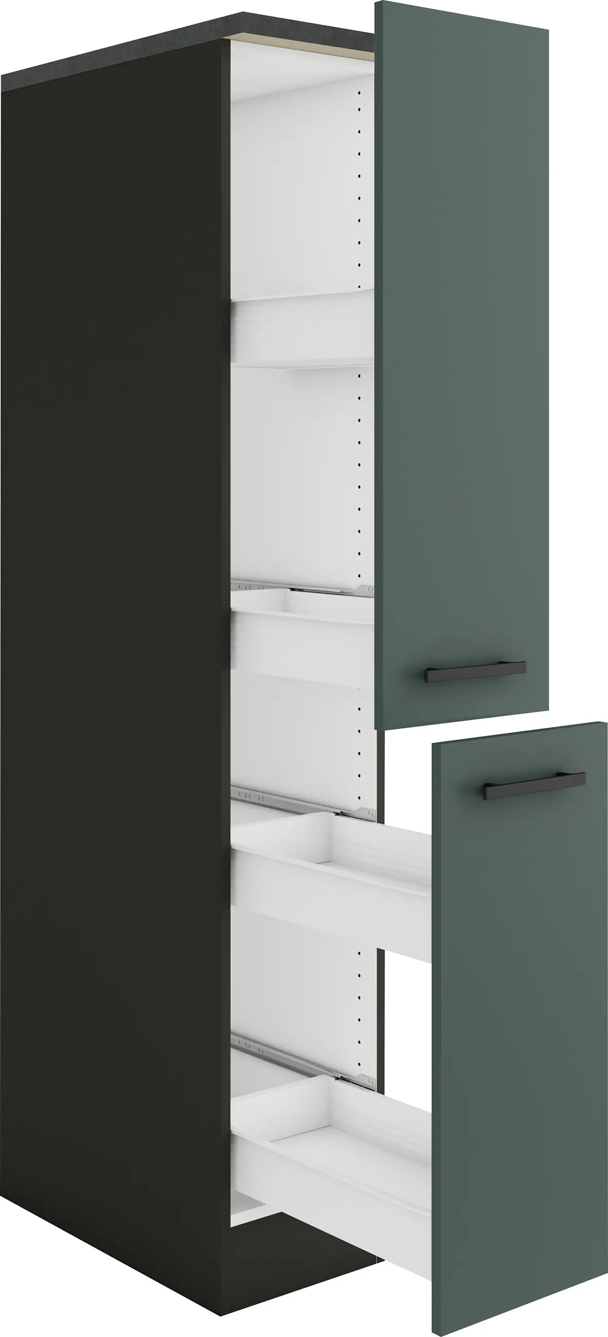 Optifit Midischrank Verona 405 steingrün/anthrazit 30 cm