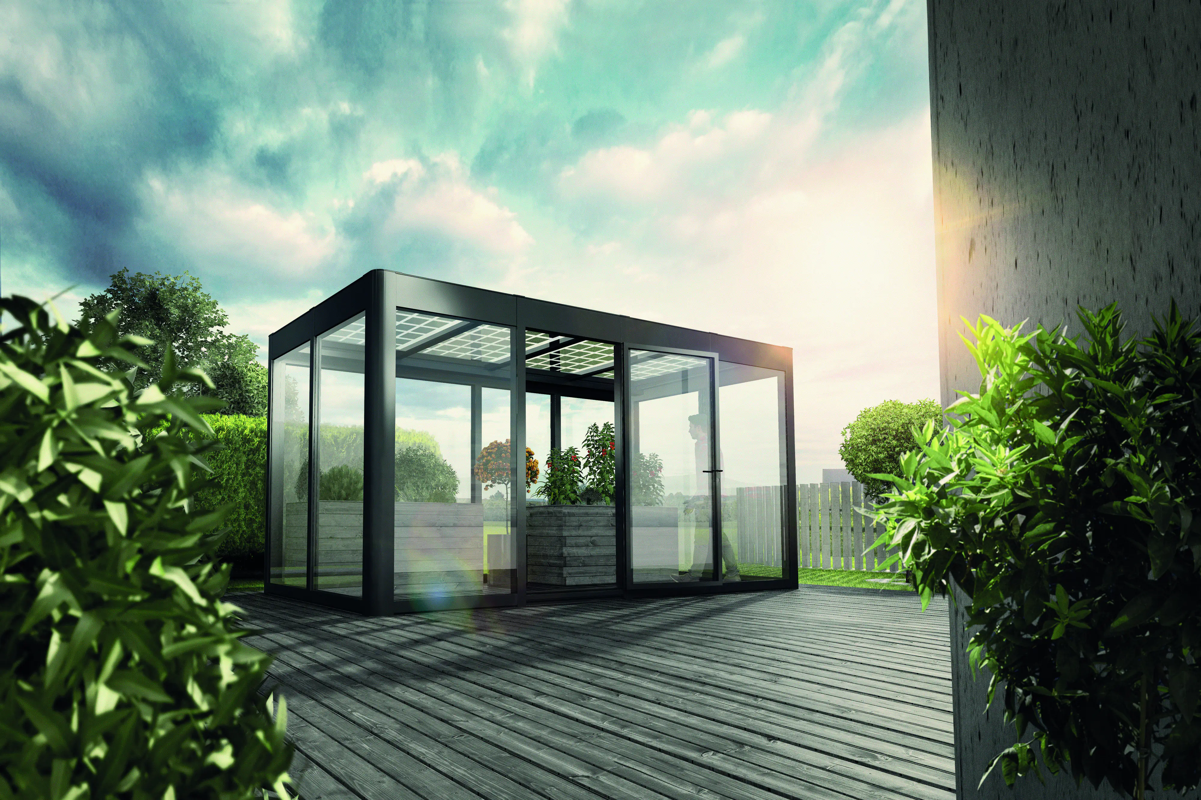 SunElements SunGarden Gartenhaus Energy 4.2 443 x 233 cm anthrazit-metallic