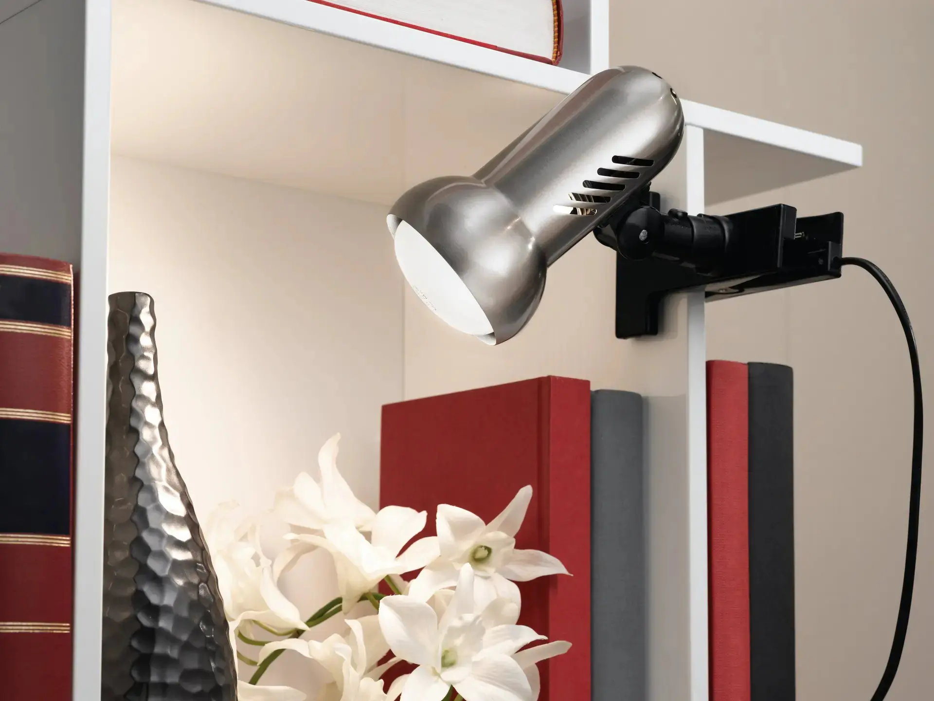 Eglo Klemmleuchte Manhatten E27 nickel-matt schwarz