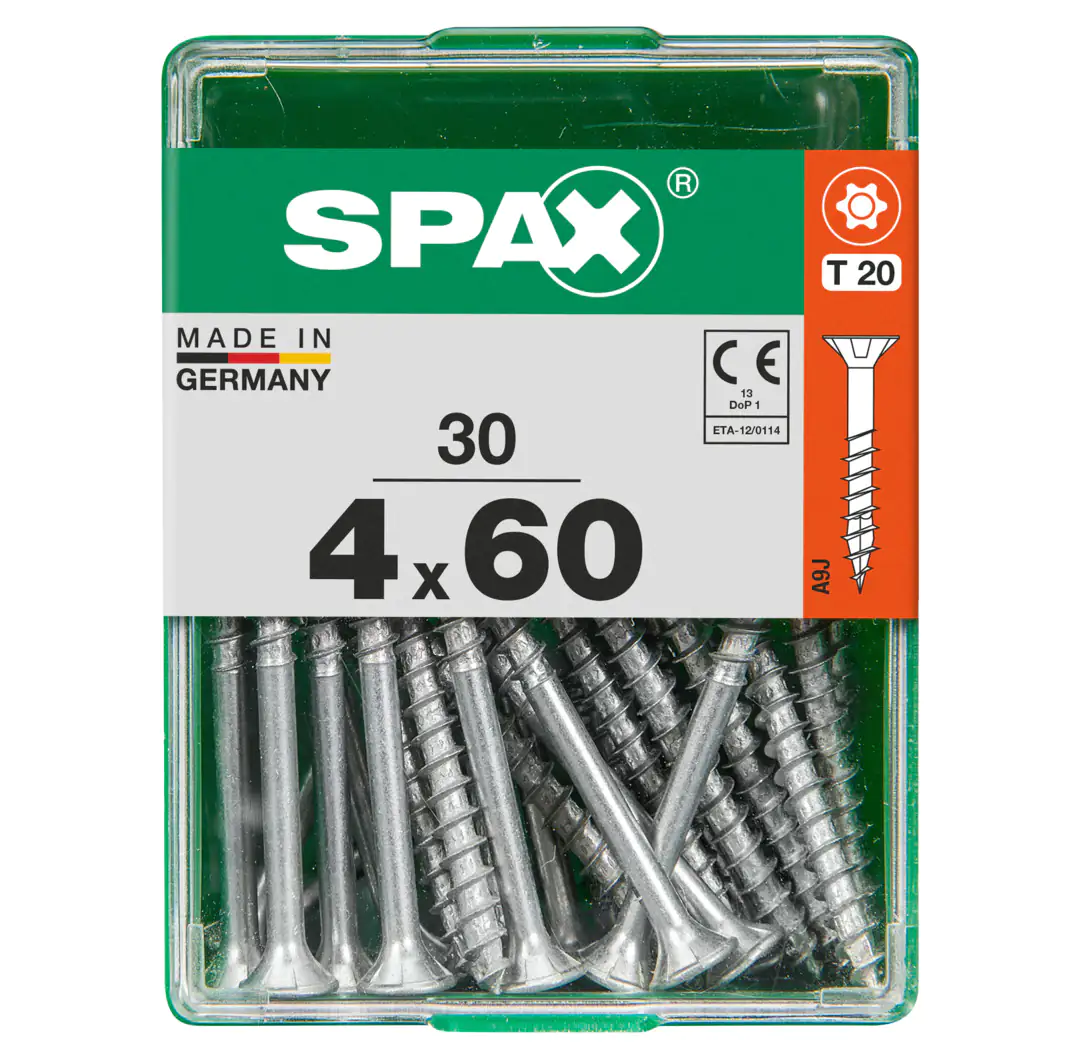 Spax Universalschrauben 4.0 x 60 mm TX 20 - 30 Stk.