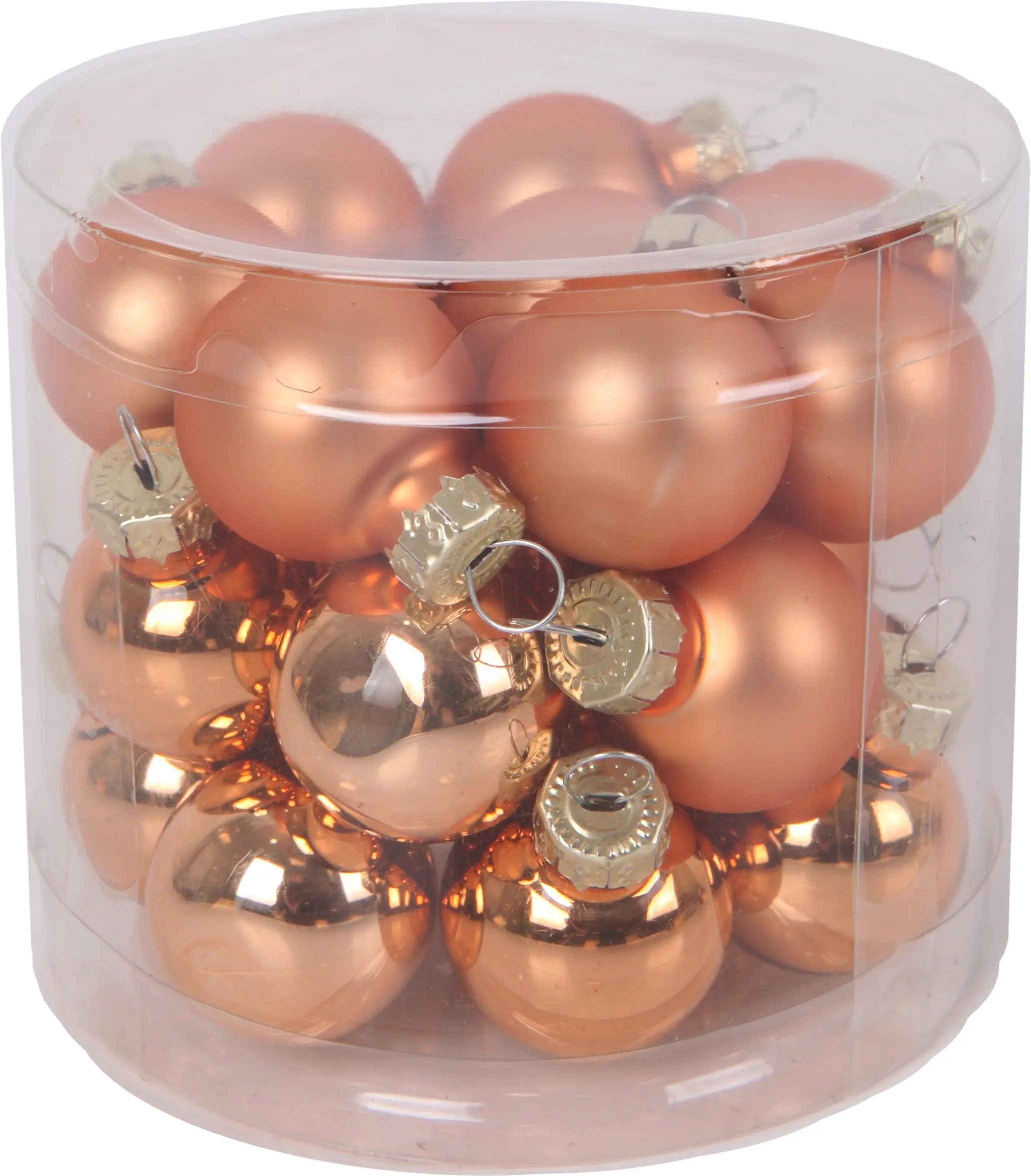 TrendLine Weihnachtskugeln aus Glas Ø 2,5 cm brandy-braun 24 Stück TrendLine Weihnachtskugeln aus Glas Ø 2,5 cm brandy-braun 24 Stück