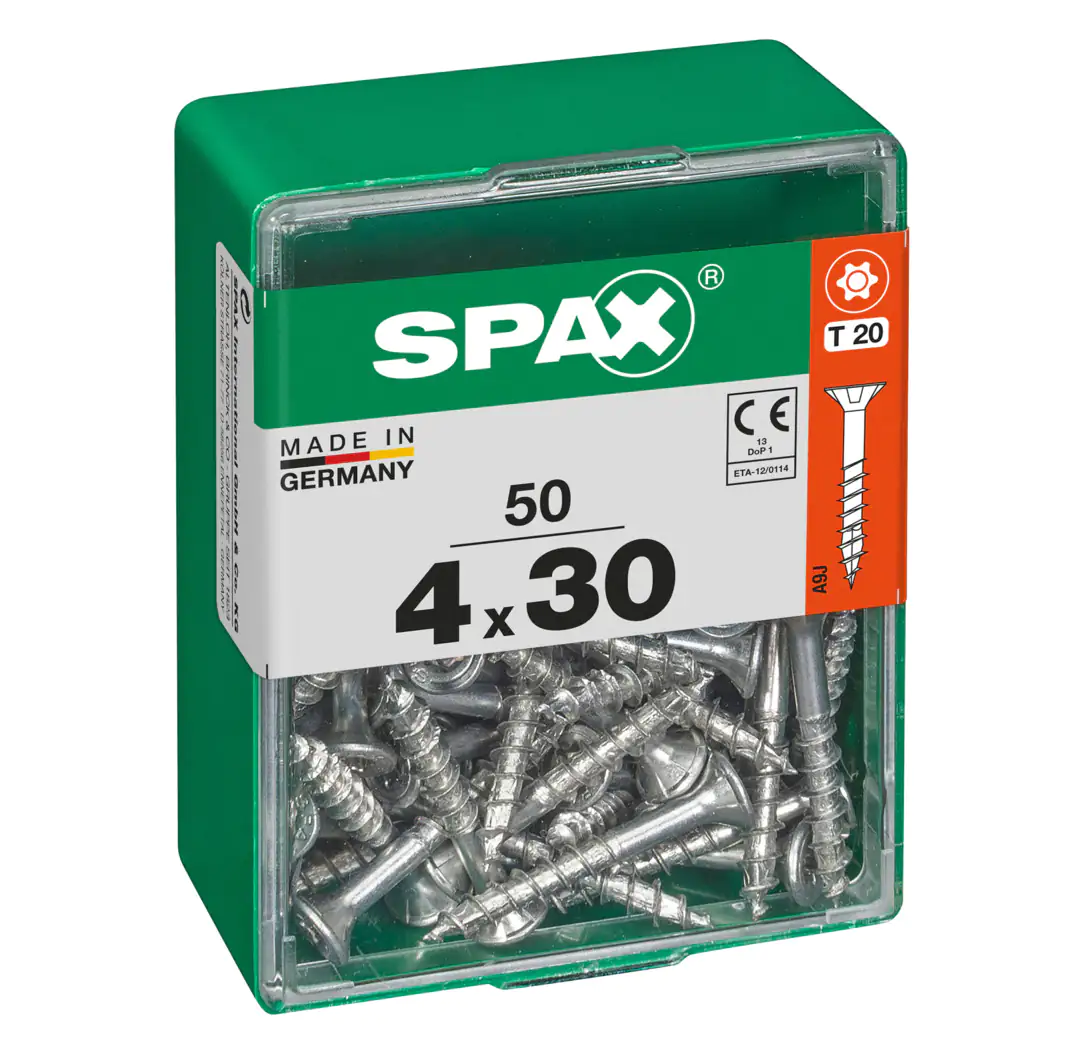 Spax Universalschrauben 4.0 x 30 mm TX 20 - 50 Stk. Spax Universalschrauben 4.0 x 30 mm TX 20 - 50 Stk.