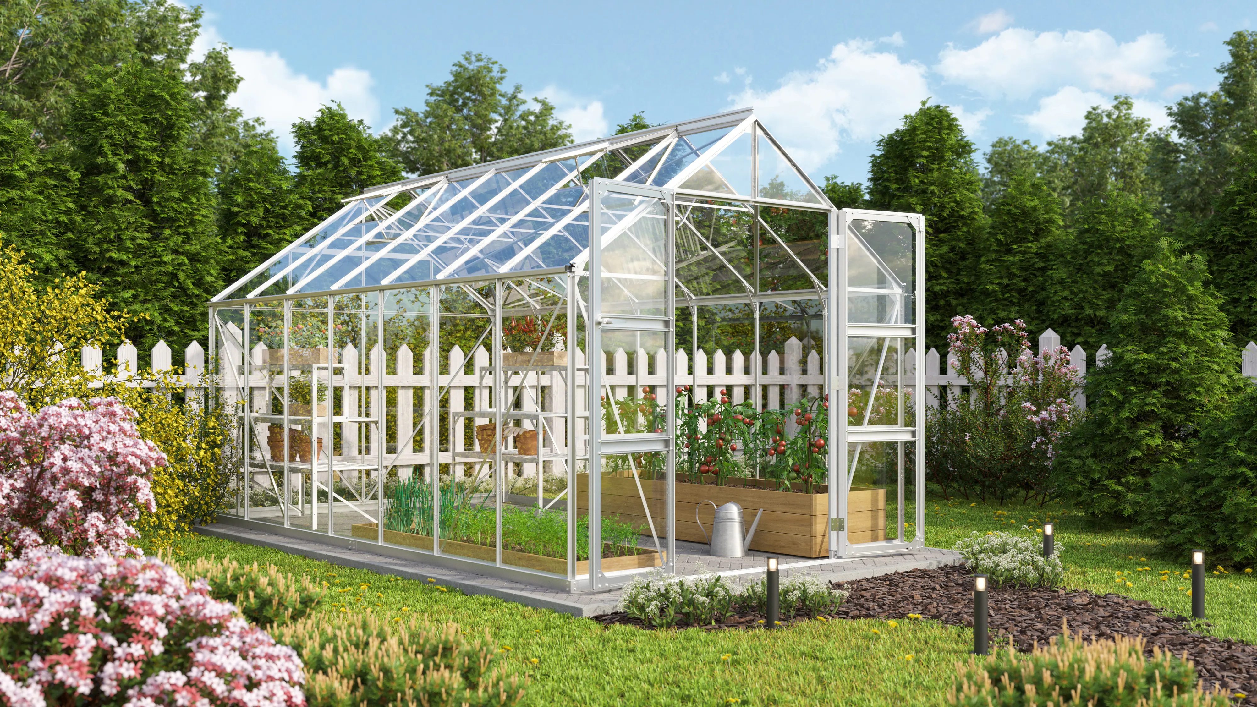 Vitavia Gewächshaus Domus 11500 257 x 448 cm 3 mm Sicherheitsglas