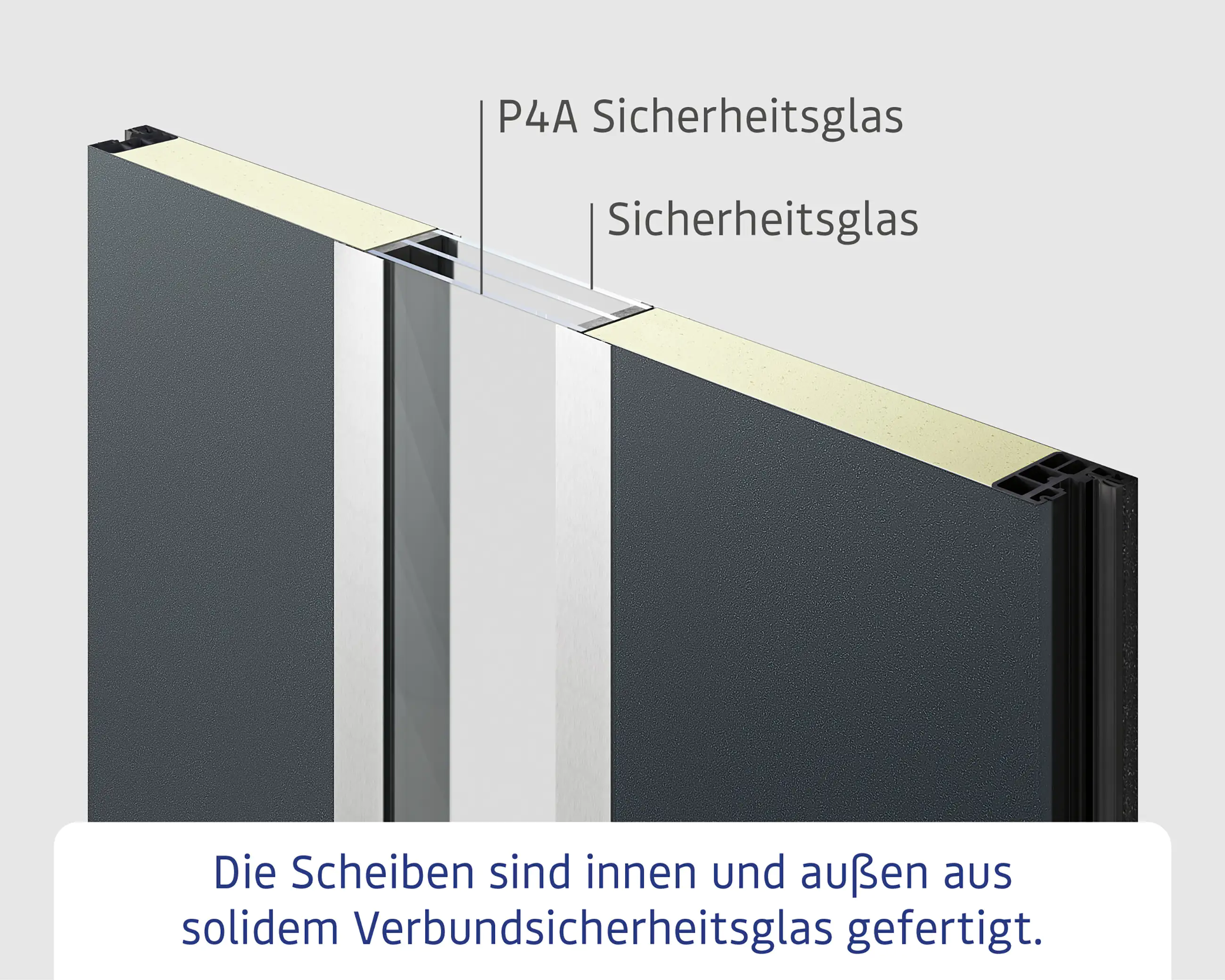 EcoStar Haustür ISOPRO Secur IPS 780S RC2 verkehrsweiß 110 x 210 cm