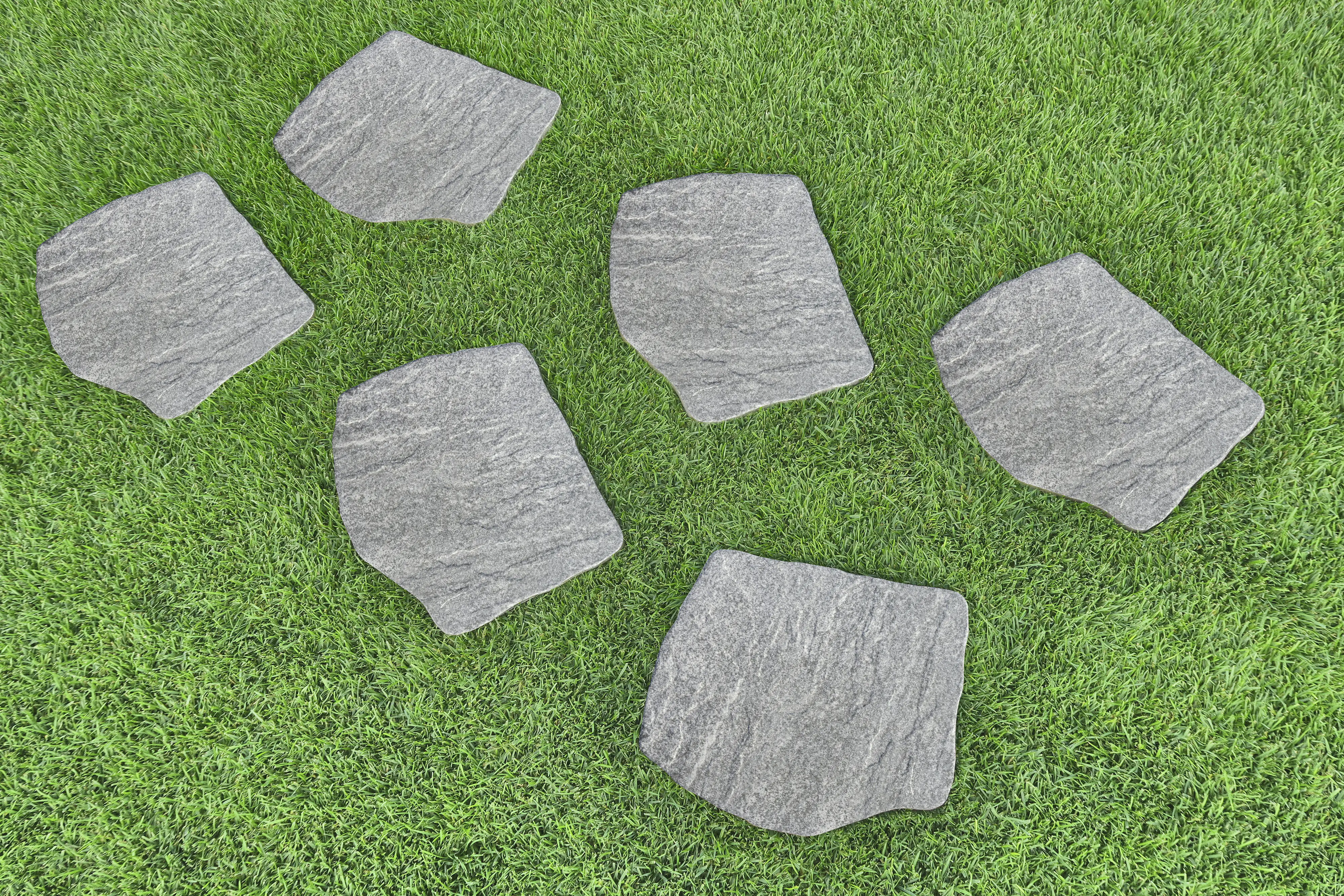 Trittstein Stone Gres 42 x 36 cm grau