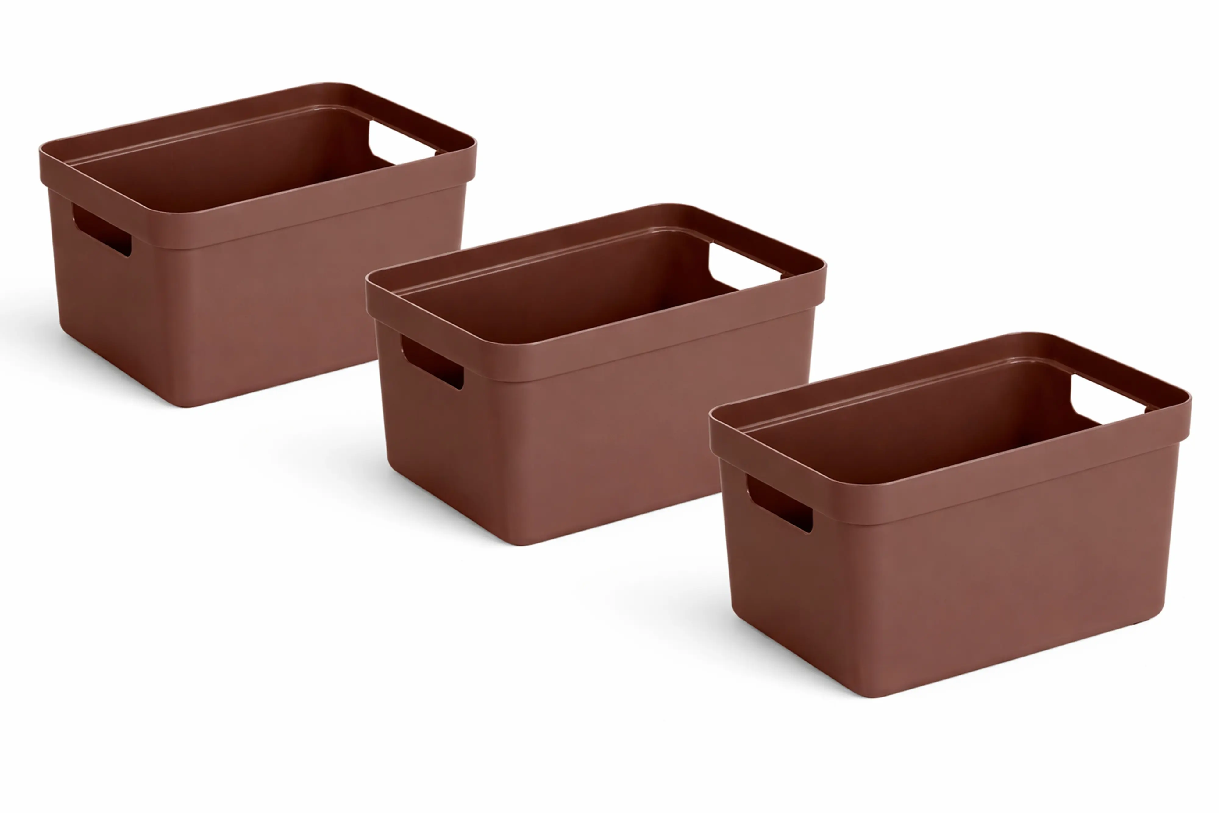 Sunware Aufbewahrungsbox Sigma Home 5L schoko 3er Set