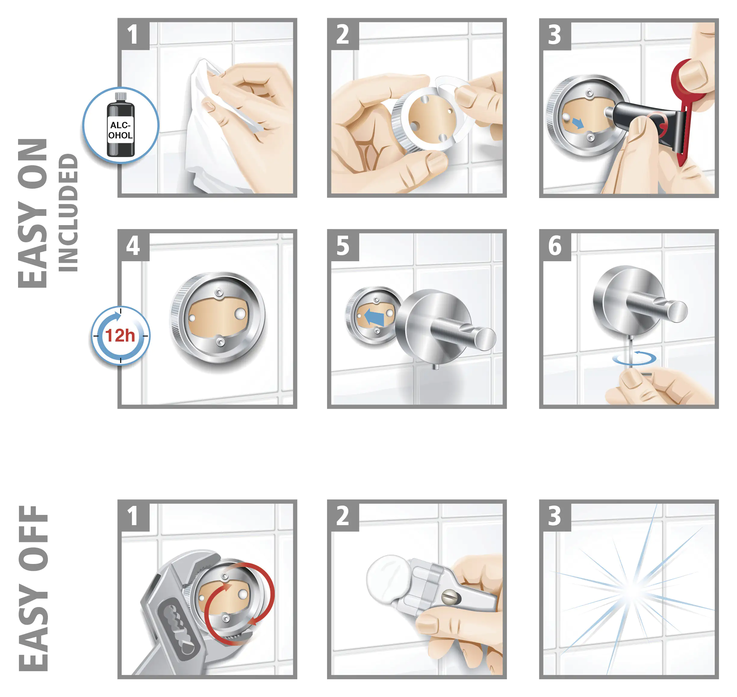 tesa WC-Bürstengarnitur Exxcellent Metall und Milchglas, chrom/weiß tesa WC-Bürstengarnitur Exxcellent Metall und Milchglas, chrom/weiß