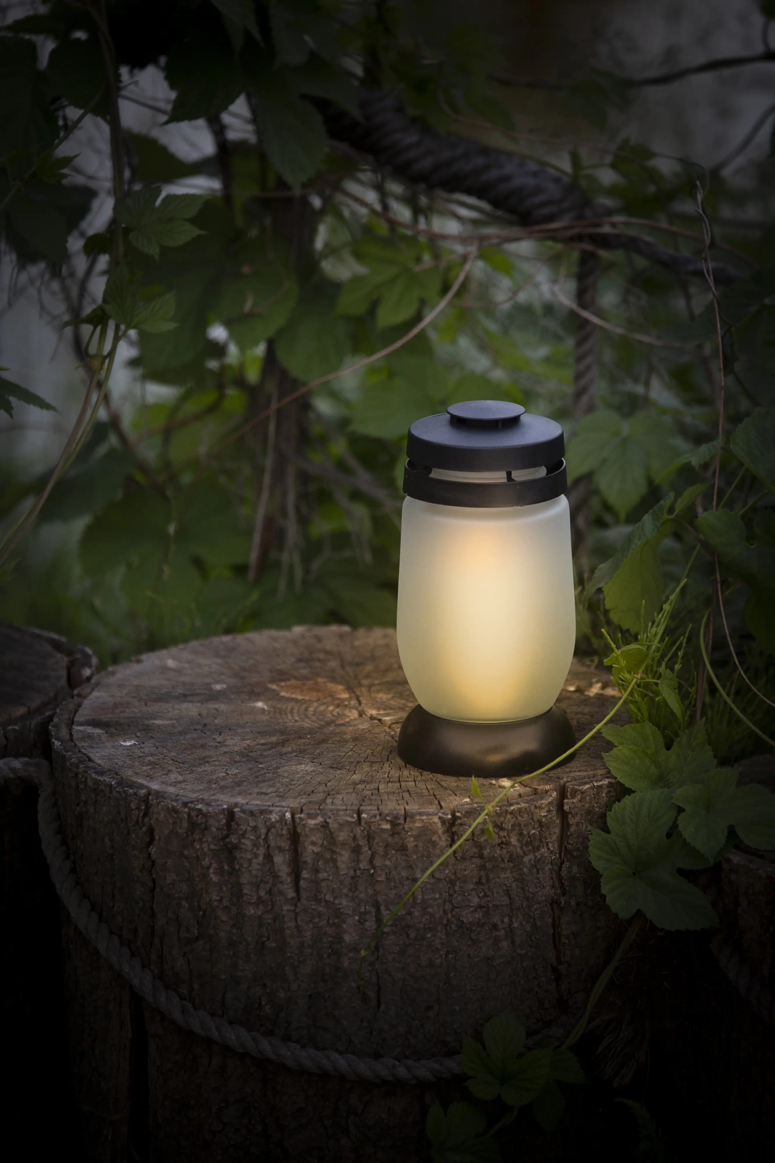 Bolsius Grablaterne Satin weiß 224/110 mm