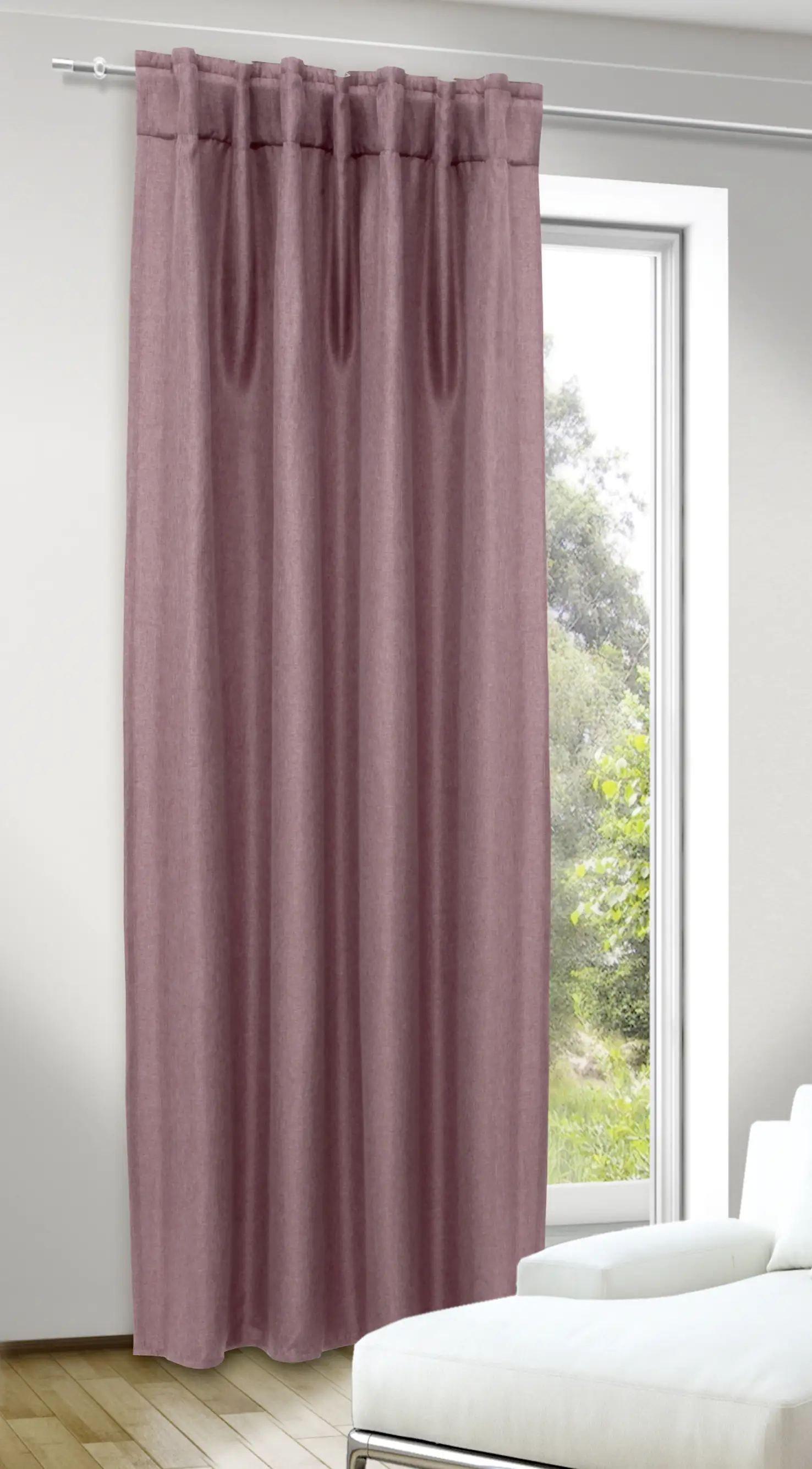 Neusser Collection Schlaufenschal verdeckte Schlaufen rosa 135x245 cm