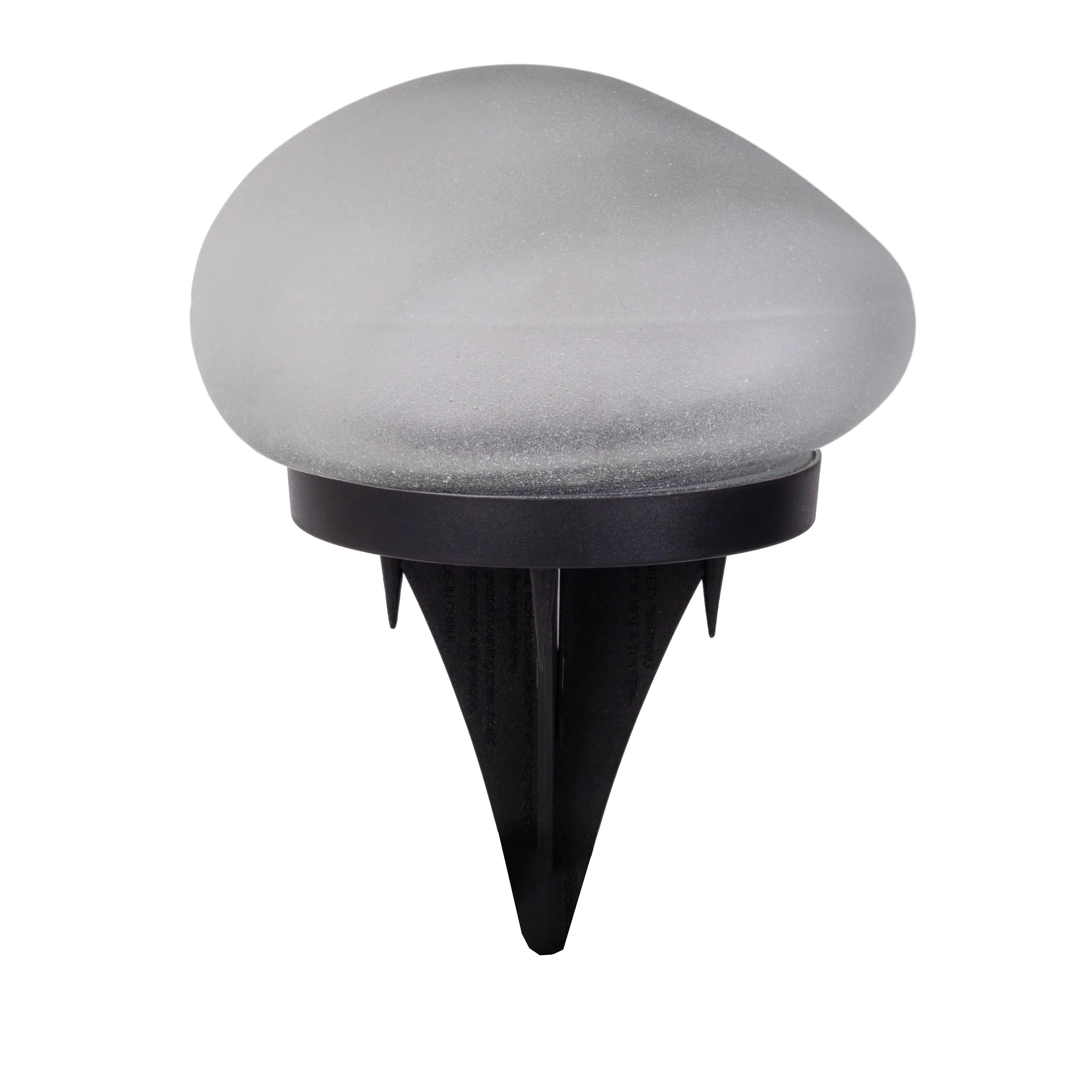 Light & More LED Solarleuchte Stein weiß