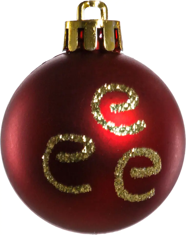 2076601527152_03 TrendLine Weihnachtskugeln bruchfest Ø 4 cm rot 12 Stück