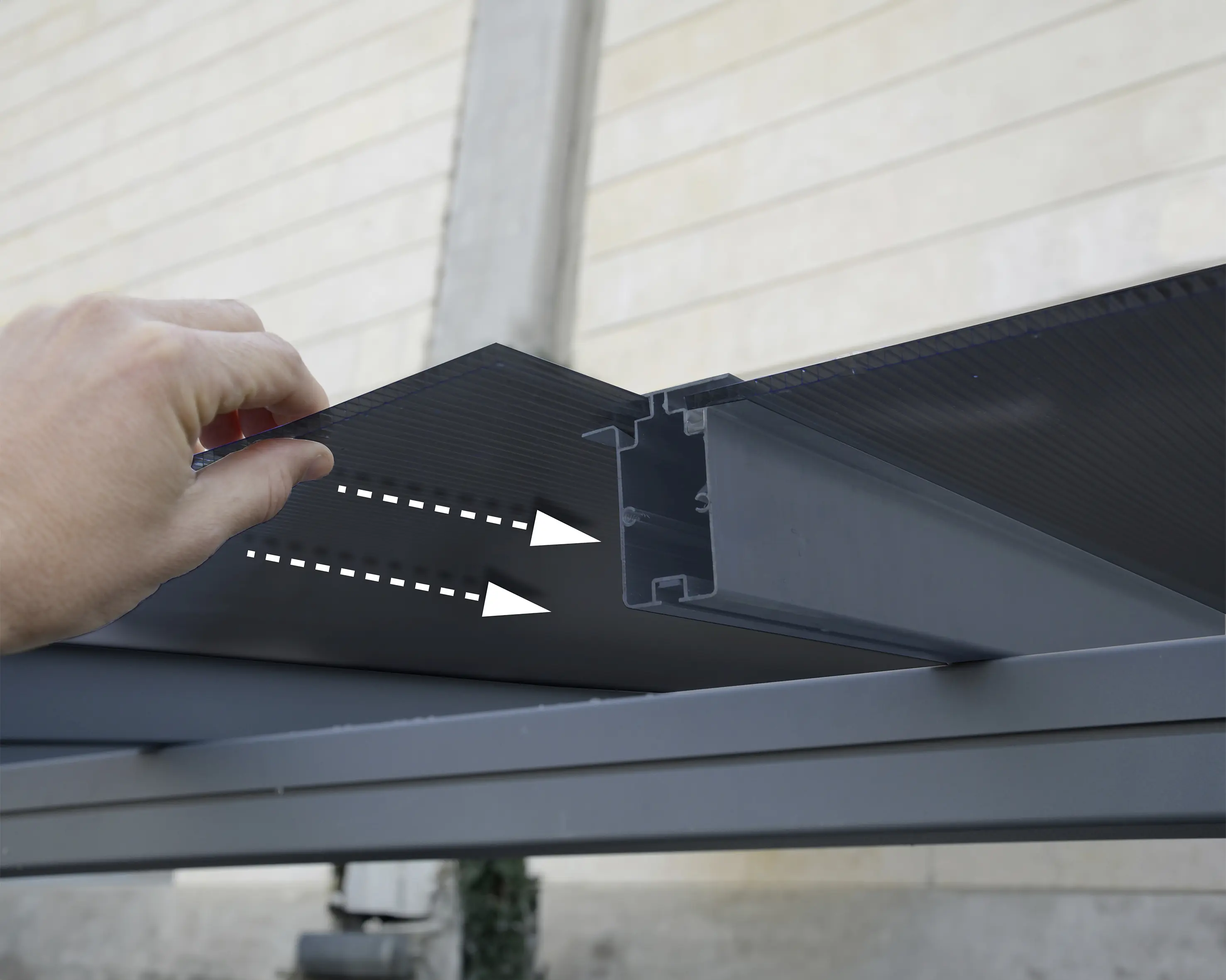 Canopia Carport Verona 5000 Grau Alu 504 x 299 cm