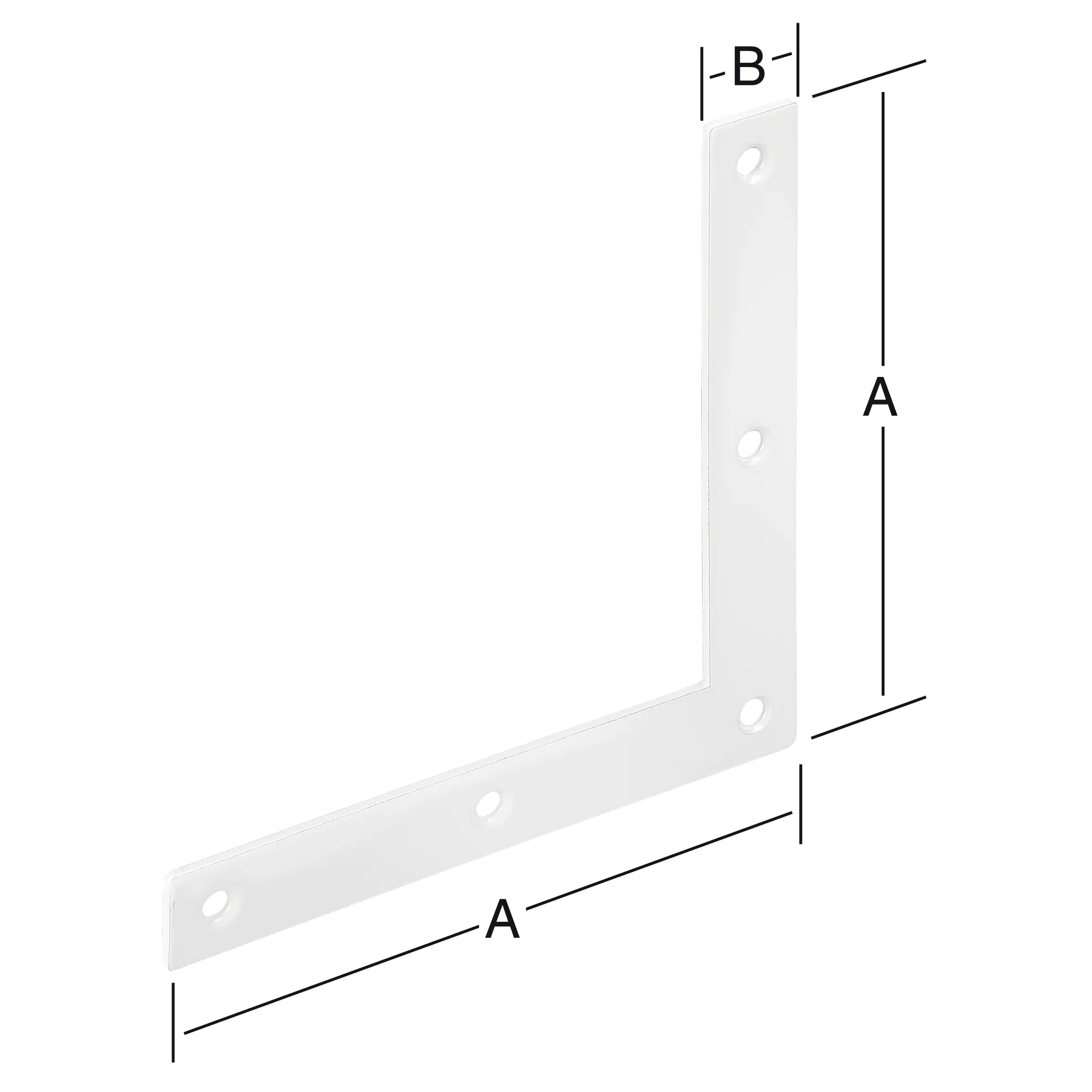 Vormann Eckwinkel weiß 100 x 15 mm