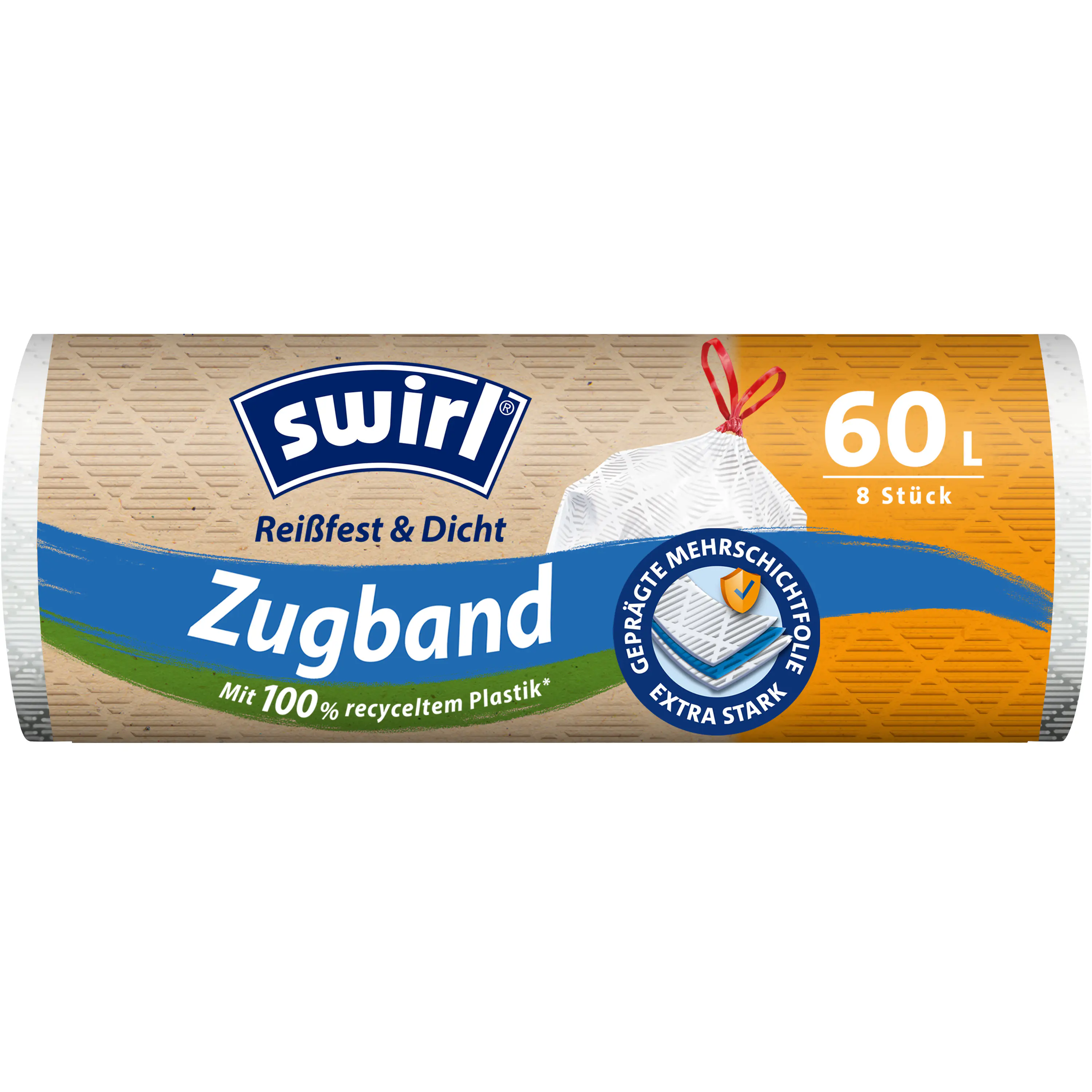 Swirl Zugband-Müllbeutel 60 L
