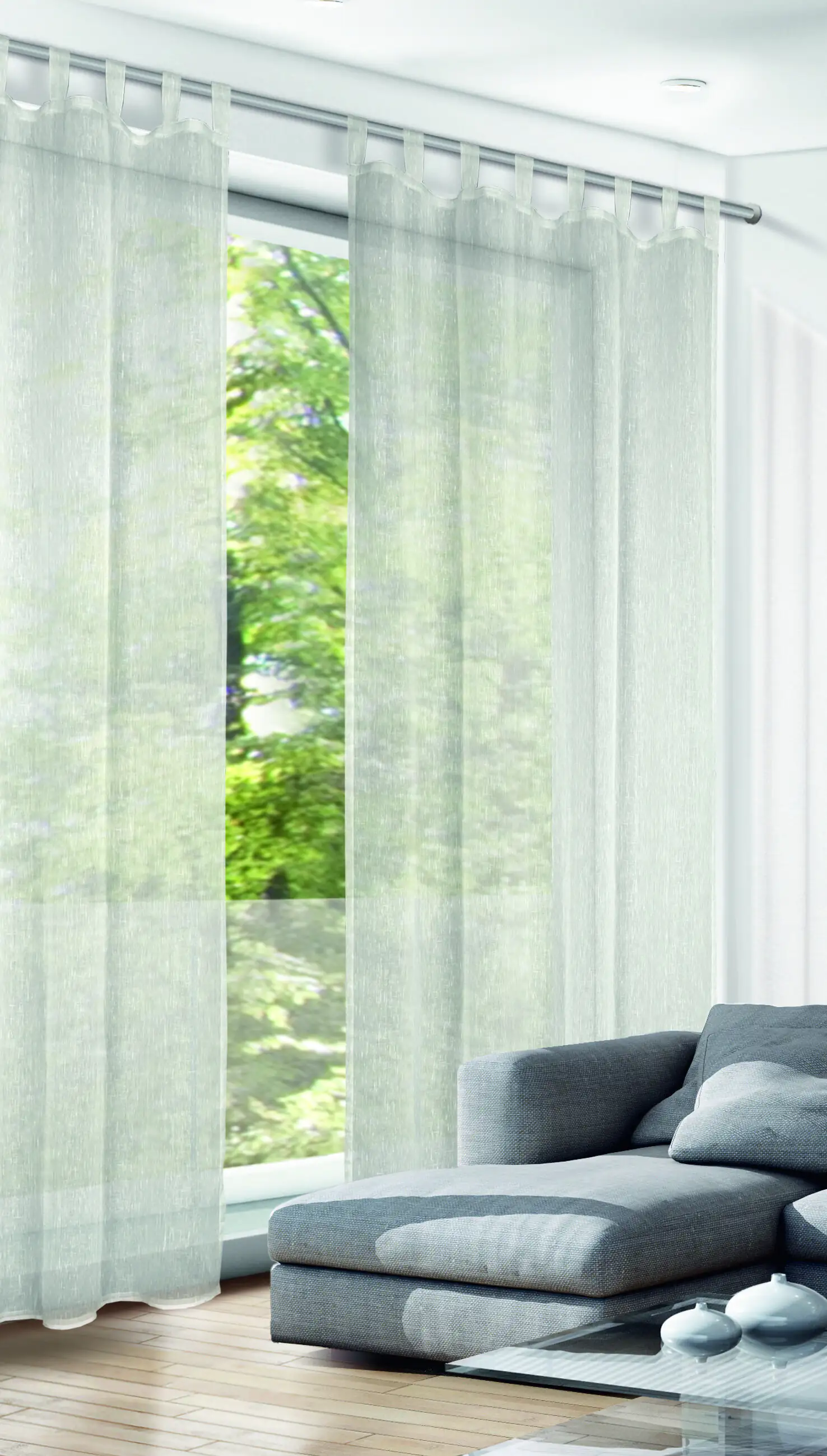 Neusser Collection Schlaufenschal Hilda silber, 135 x 245 cm