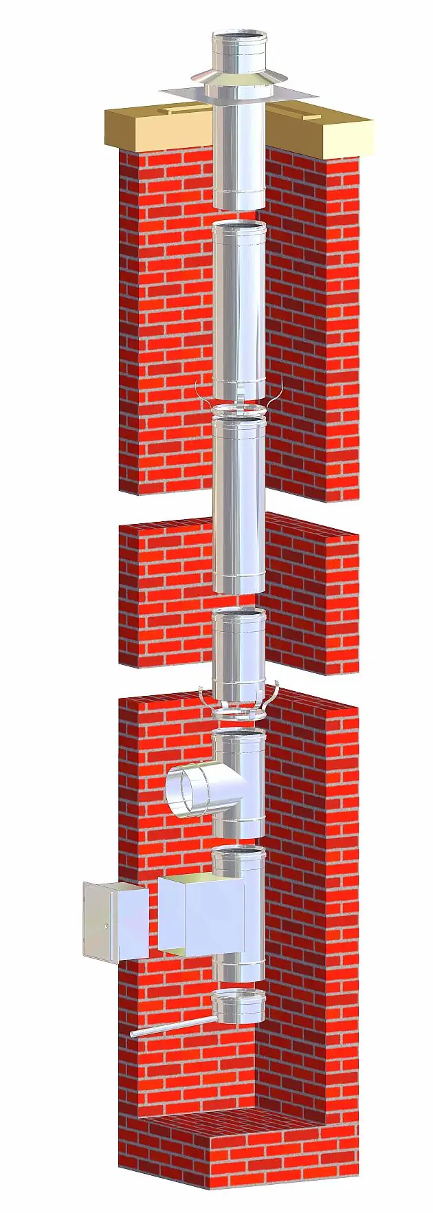 Zitec Edelstahl-Kaminsanierungs-Set einwandig, Ø 130 mm, ca. 5 m Zitec Edelstahl-Kaminsanierungs-Set einwandig, Ø 130 mm, ca. 5 m