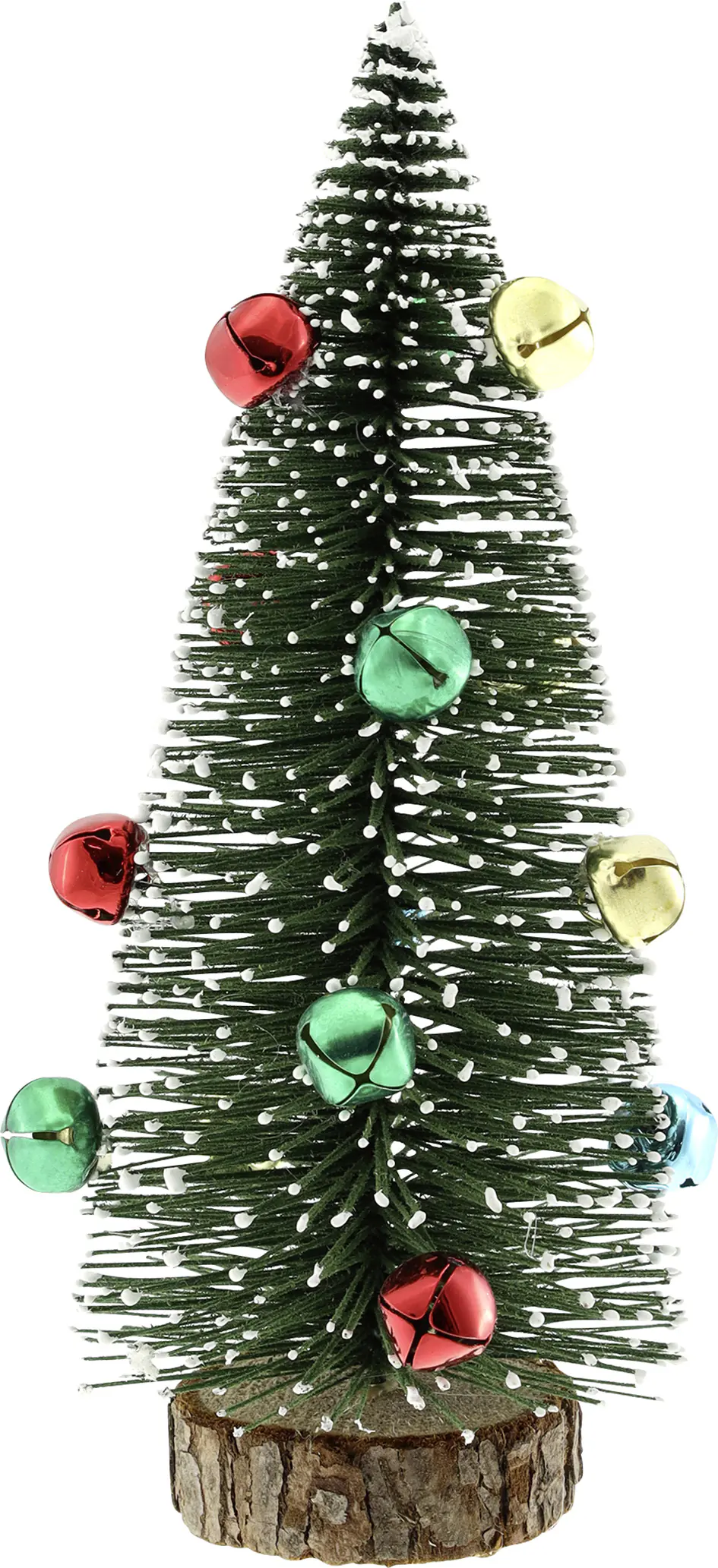 Weihnachtsbaum mit Metallglocken Kunststoff 20 cm grün-bunt  Weihnachtsbaum mit Metallglocken Kunststoff 20 cm grün-bunt