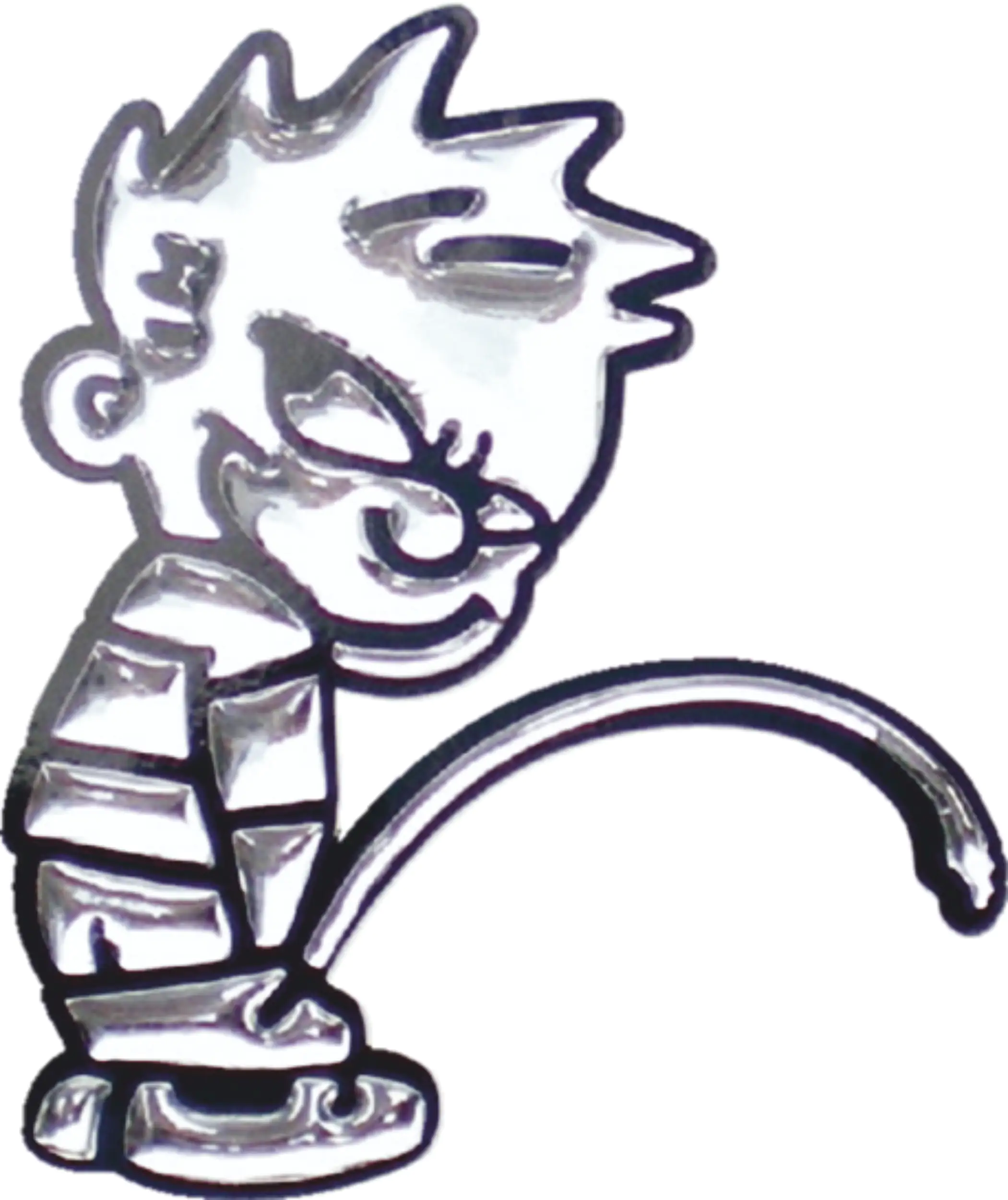 Hermann Schütz 3D-Chrome-Sticker Pissmännchen 50x45mm