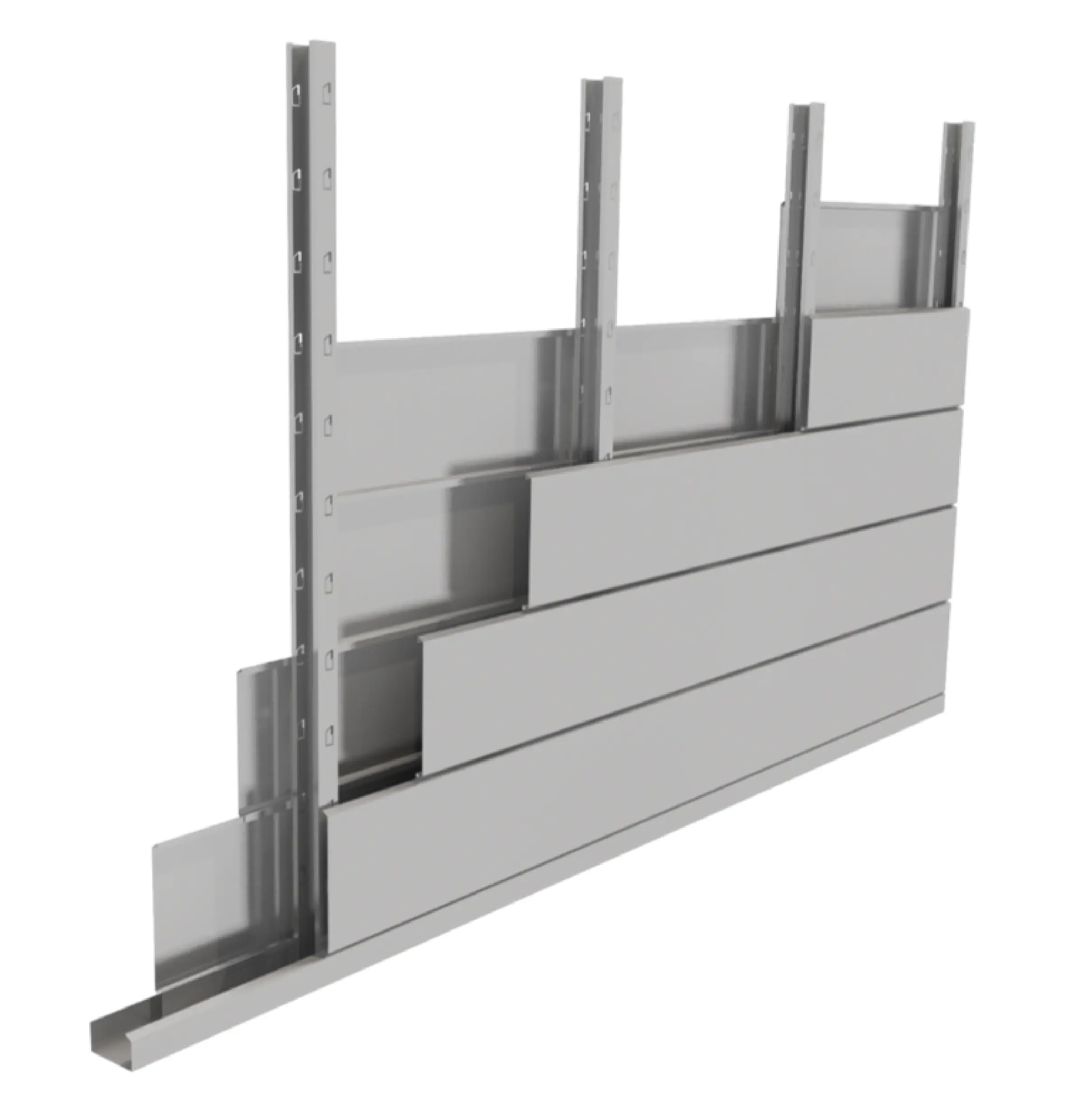 Telluria Gerätehaus Classico Lounge S mit Fenstern 3024 links weiß 582 x 238 cm