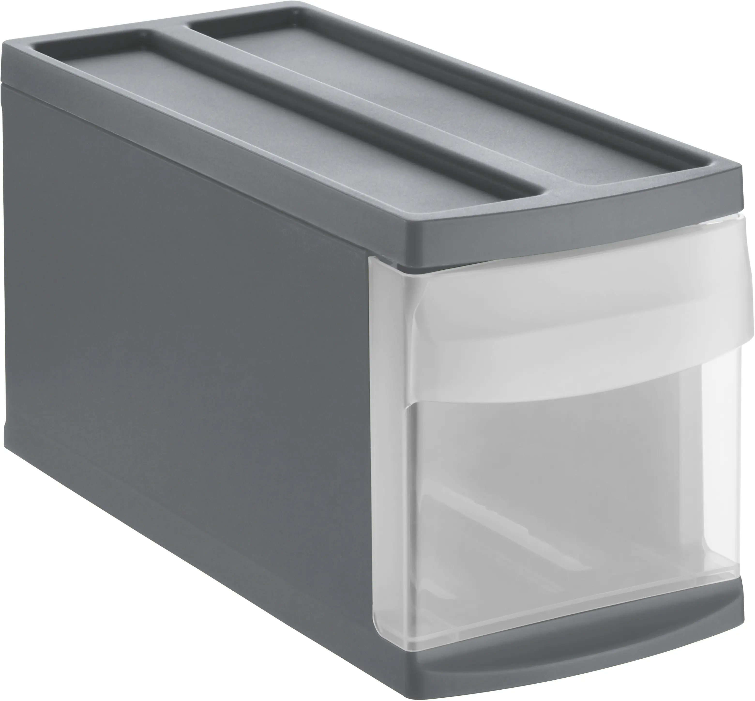 Rotho Schubladenbox Mono Systemix Slim 1 Schub anthrazit Rotho Schubladenbox Mono Systemix Slim 1 Schub anthrazit