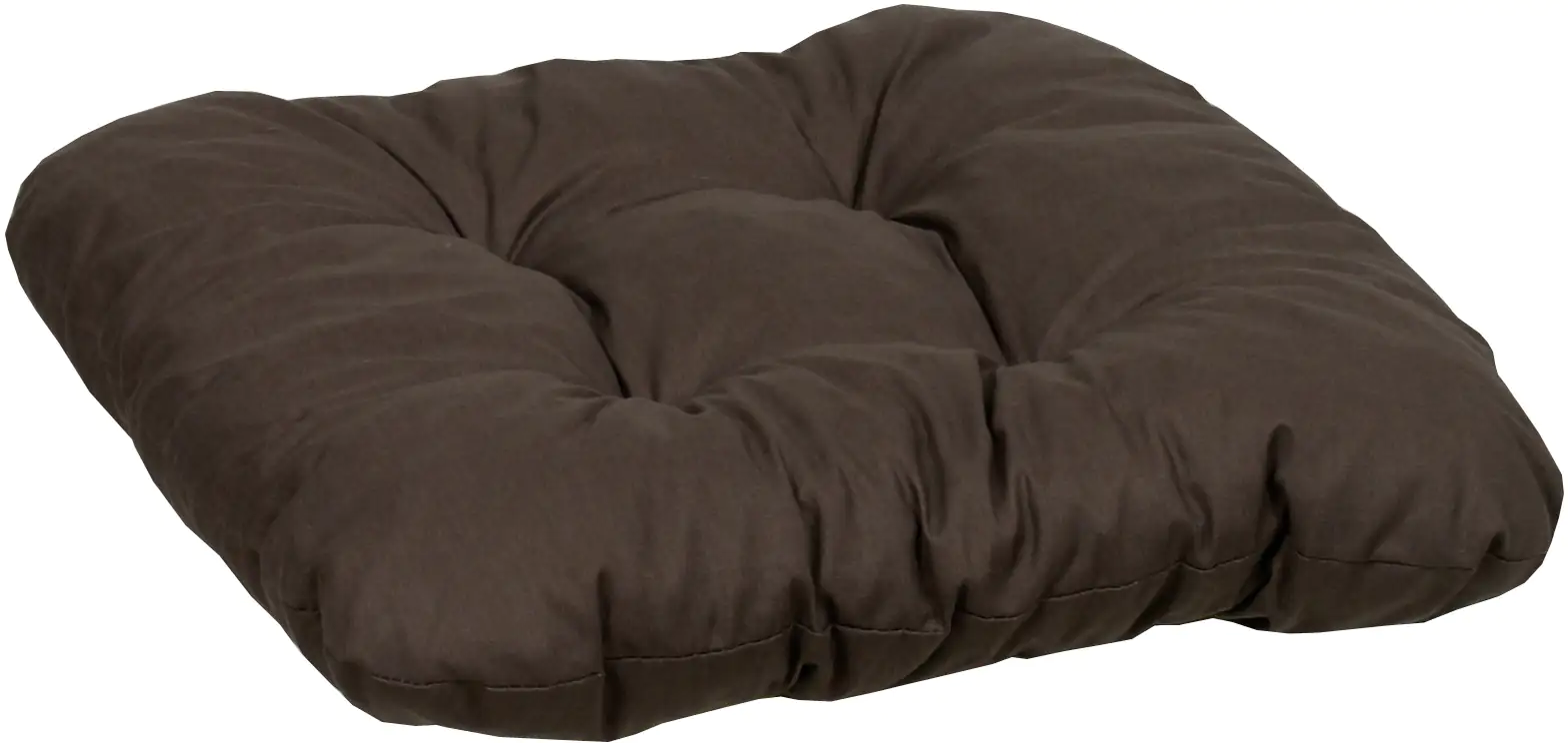 GO-DE Sitzkissen 40 x 40 x 8 cm dunkelbraun