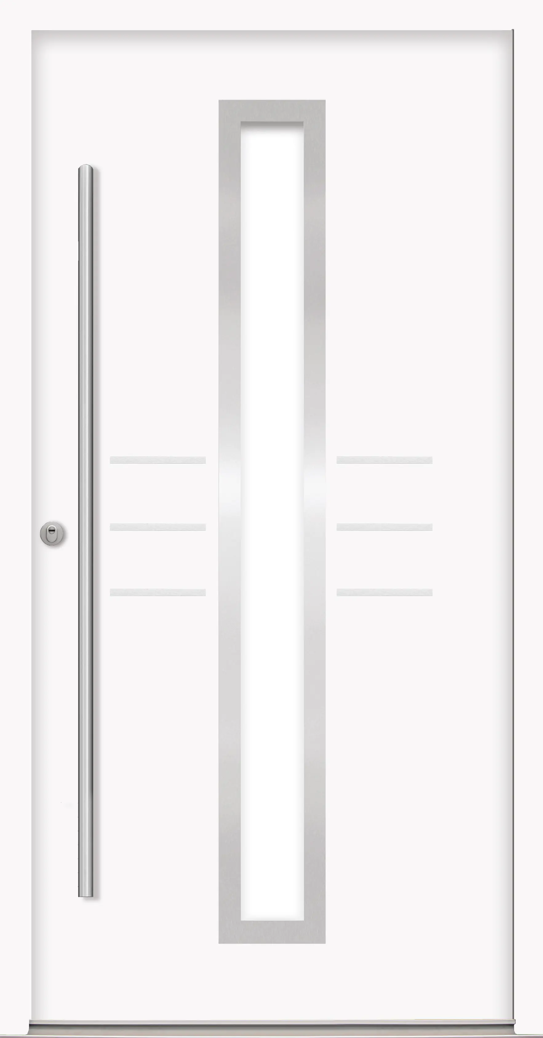 Splendoor Haustür Passivedoor Premium B07 RC2 Weiß DIN Links 100 x 210 cm