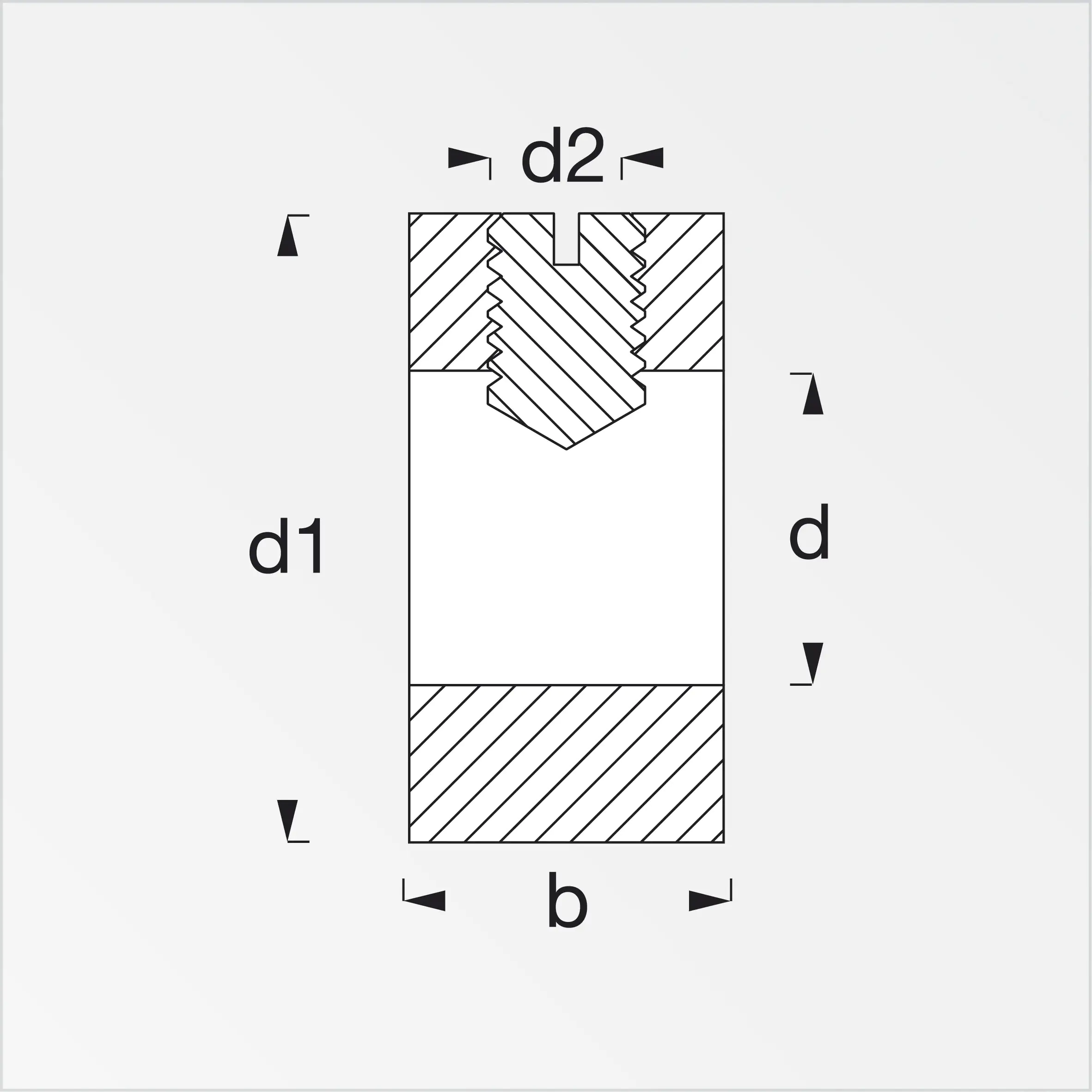 alfer Stellring M8, Stahl verzinkt