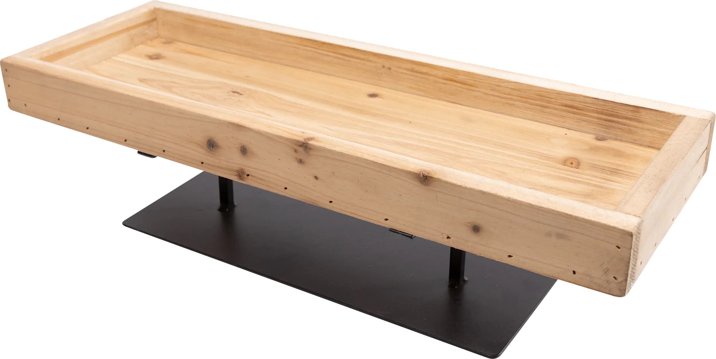 4333692394147 TrendLine Deko Tablett braun schwarz 45x16x12 cm