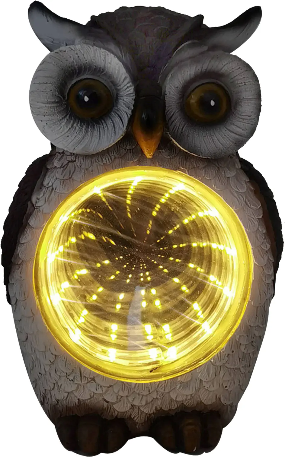 LED Solarleuchte Eule mit Dämmerungssensor grau-weiß LED Solarleuchte Eule mit Dämmerungssensor grau-weiß