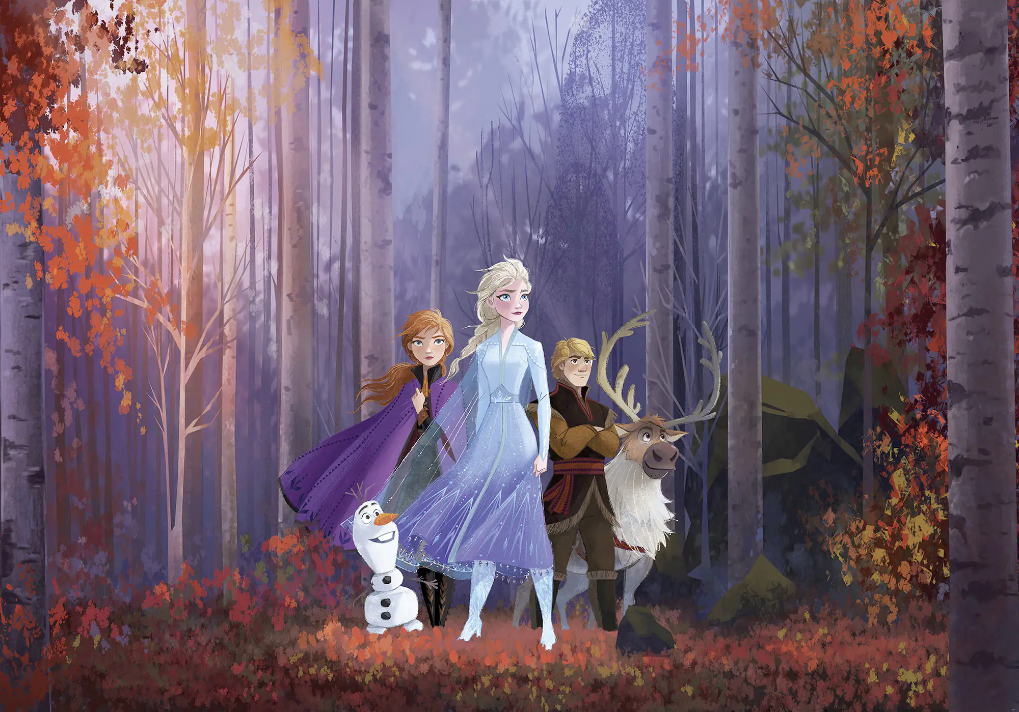 Komar Vlies Fototapete Frozen Autumn Glade 400 x 280 cm 