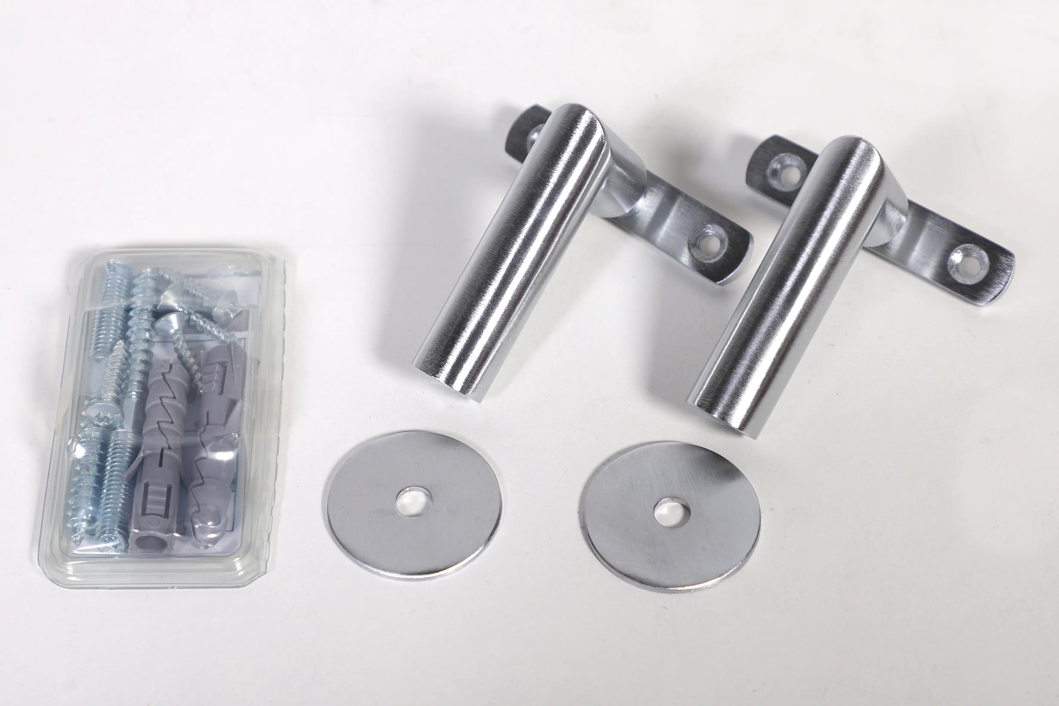 Dieda Handlaufkonsolen moderne L-Form Messing matt Chrom