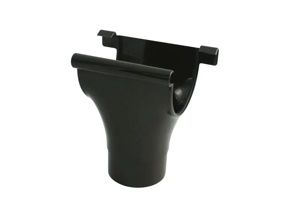 Marley Rinnenstutzen NW 100/75 mm, halbrund, braun Marley Rinnenstutzen NW 100/75 mm, halbrund, braun