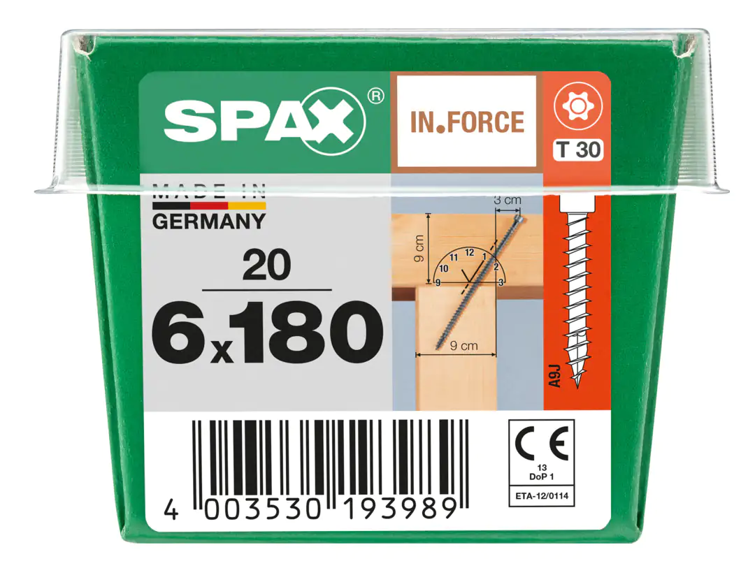 Spax Holzbauschrauben 6.0 x 180 mm TX 30 - 20 Stk.