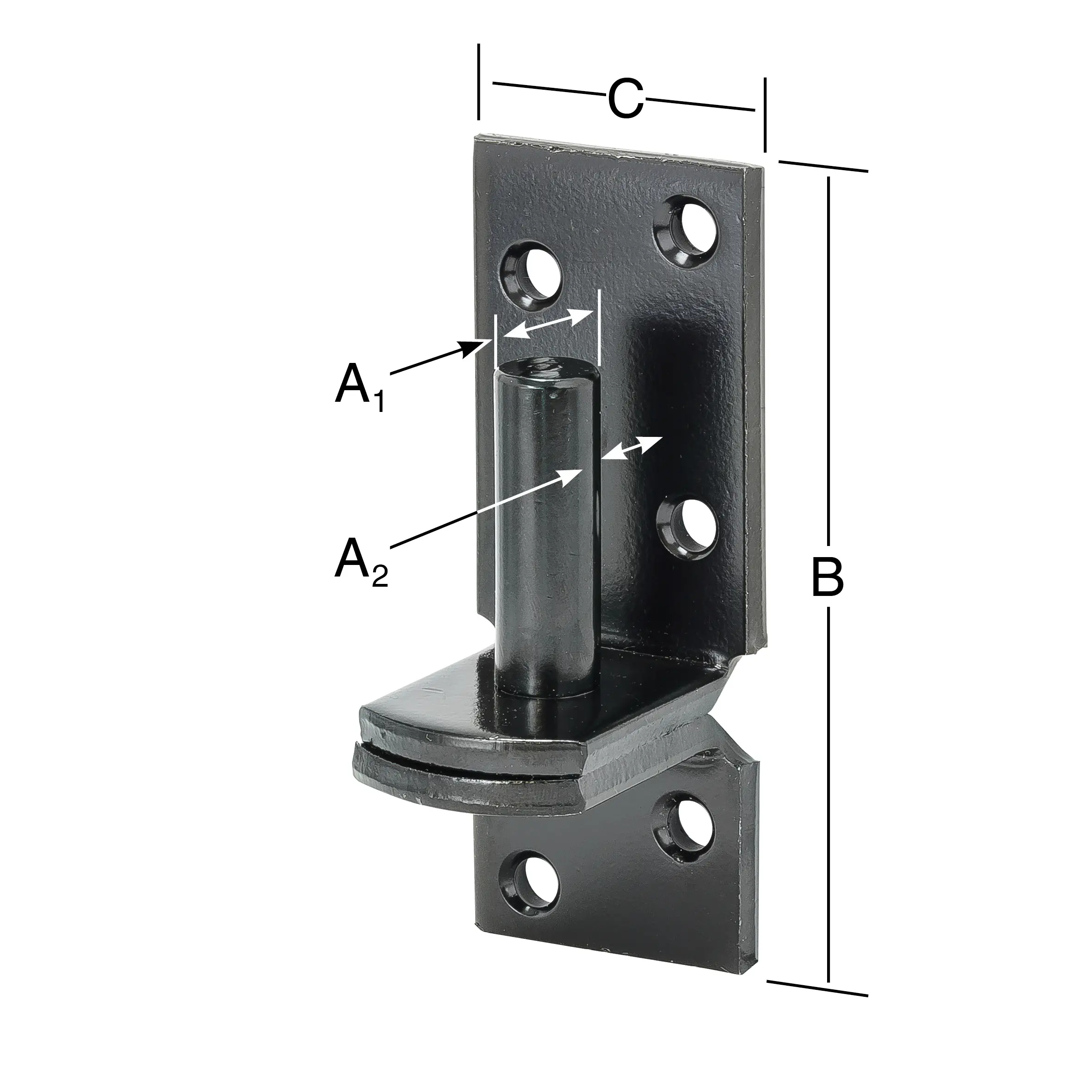 Vormann Kloben schwarz 13/11 x 99 x 39 mm