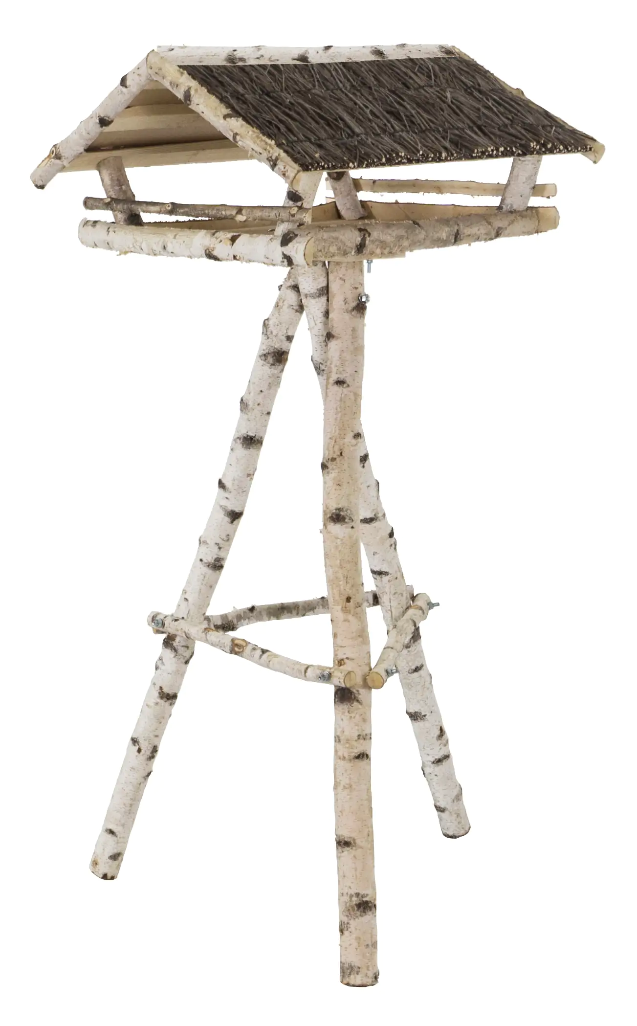 5902367655488 Vogelhaus Birkenholz mit Ständer LxBxH: 65x60x32 cm