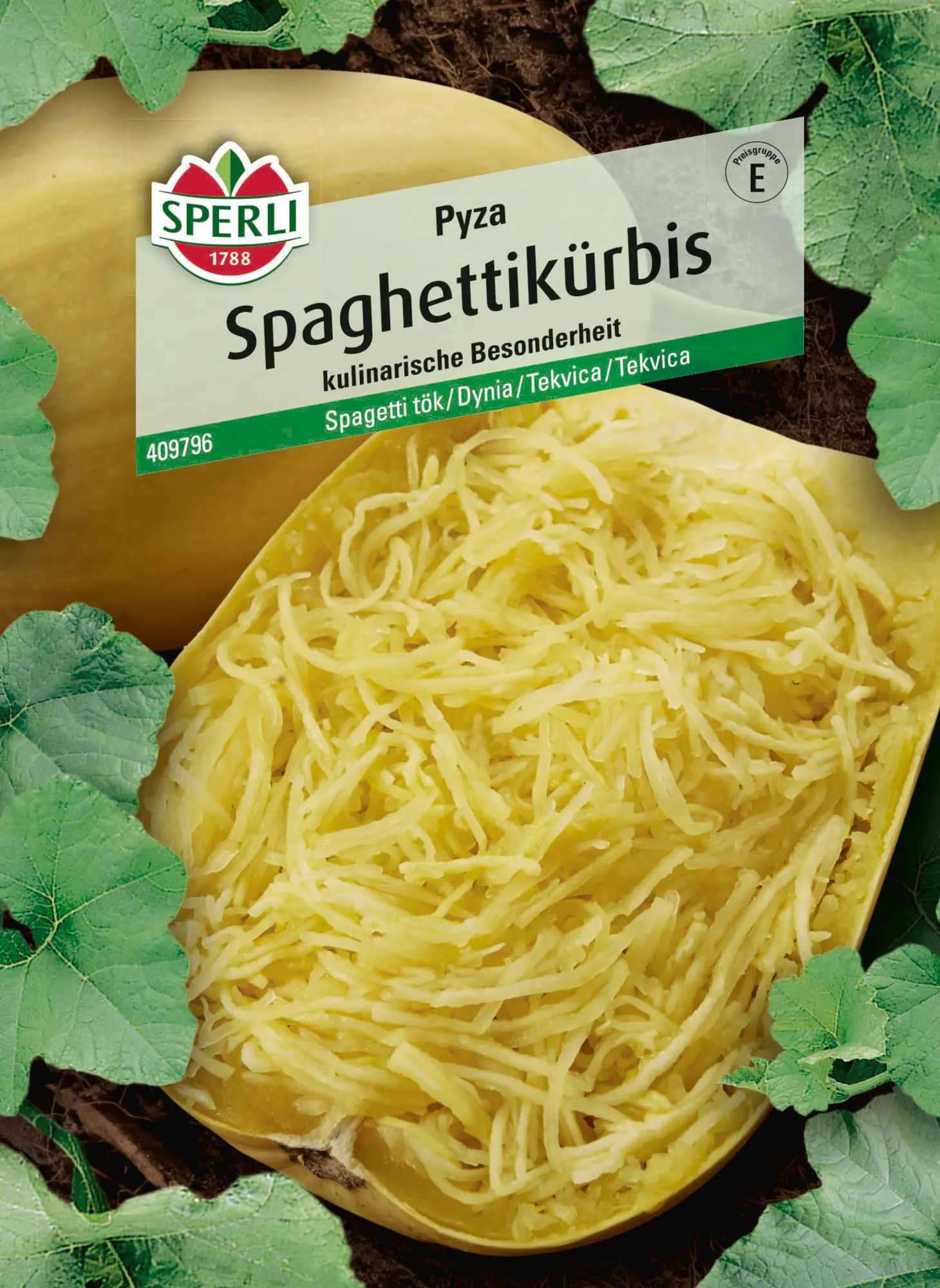 Sperli Saatgut Spaghettikürbis Pyza für ca. 12 Pflanzen