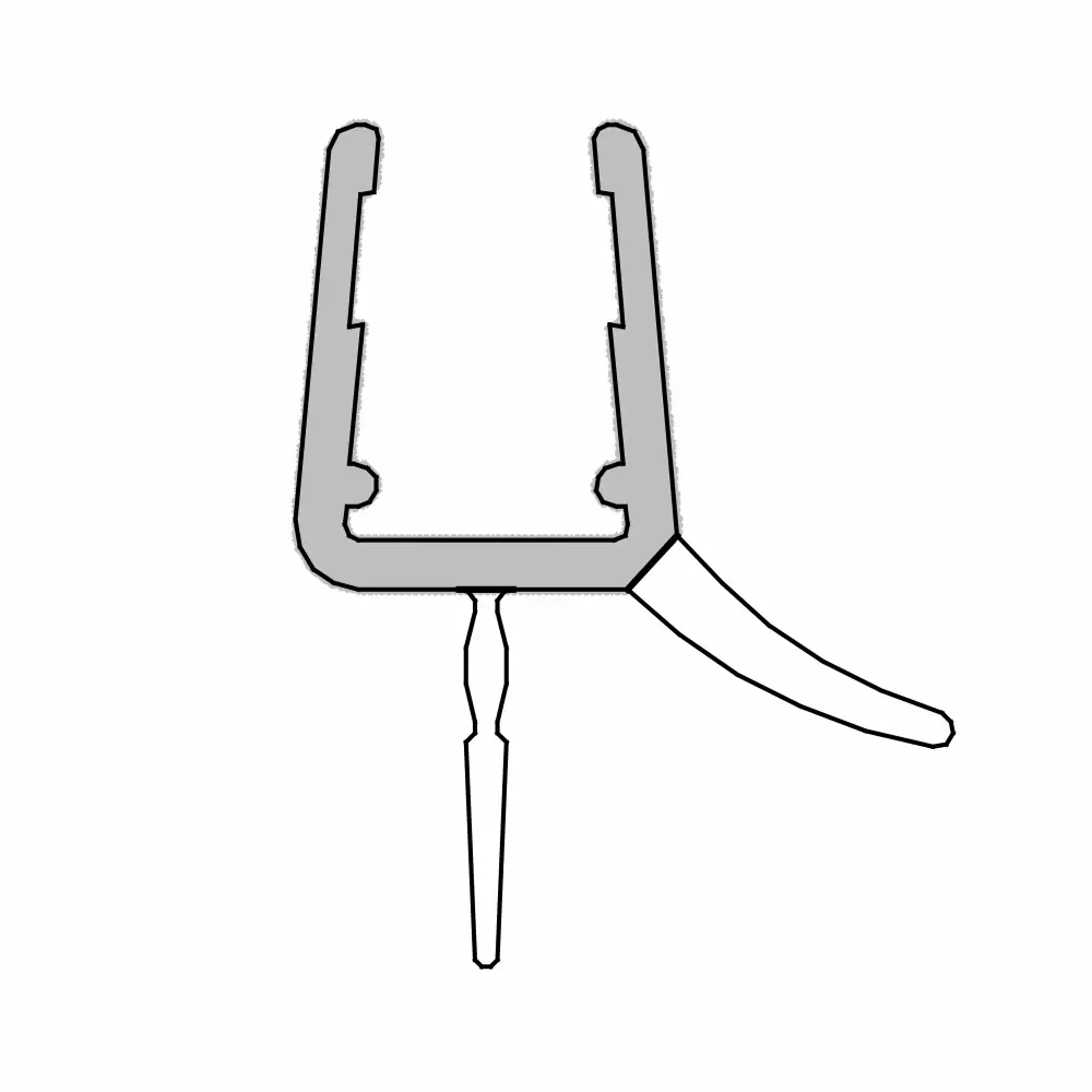 Schulte Duschdichtung Glasstärke: 6 mm Länge: 120 cm