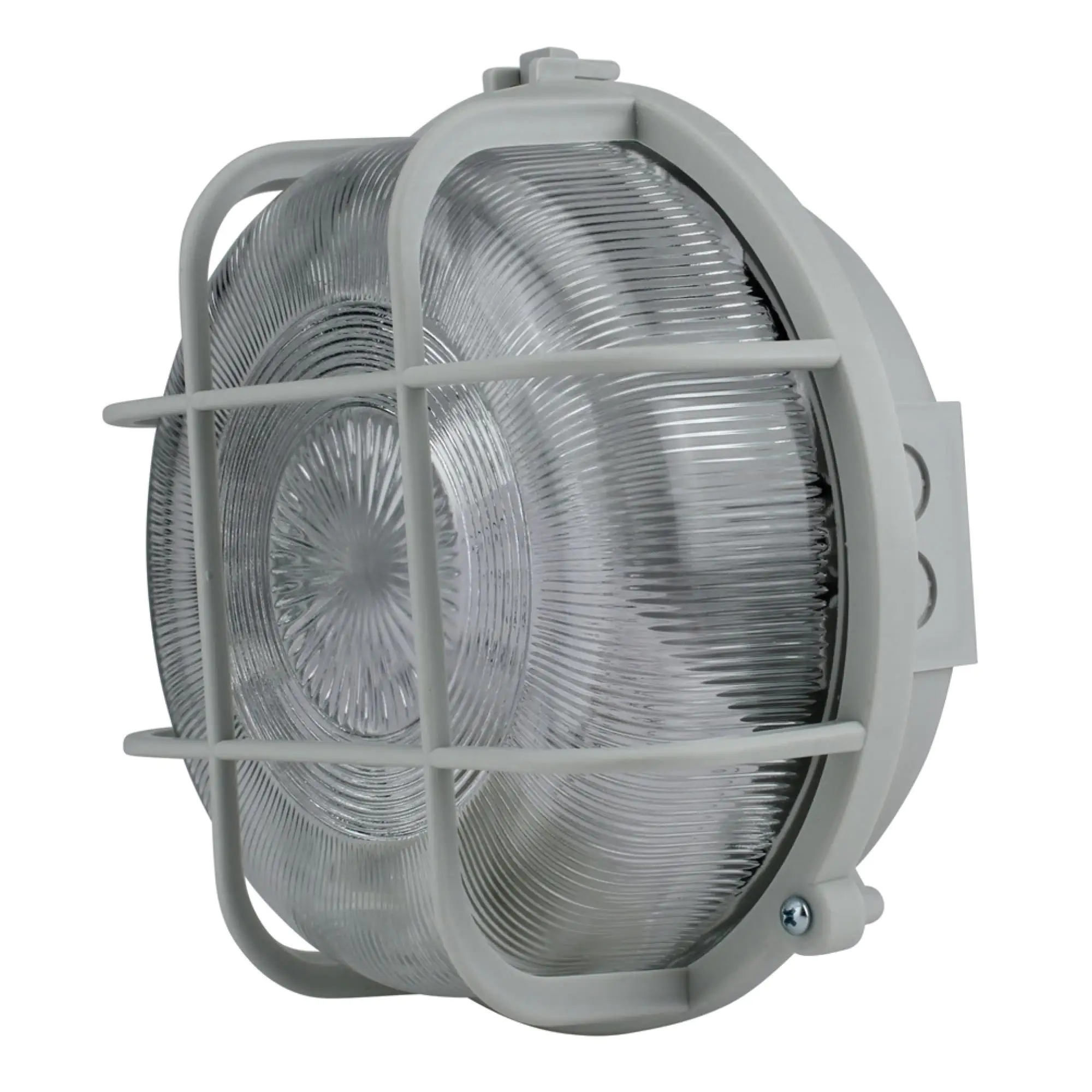 Rundleuchte 100 Watt, PVC-Korb grau Rundleuchte 100 Watt, PVC-Korb grau