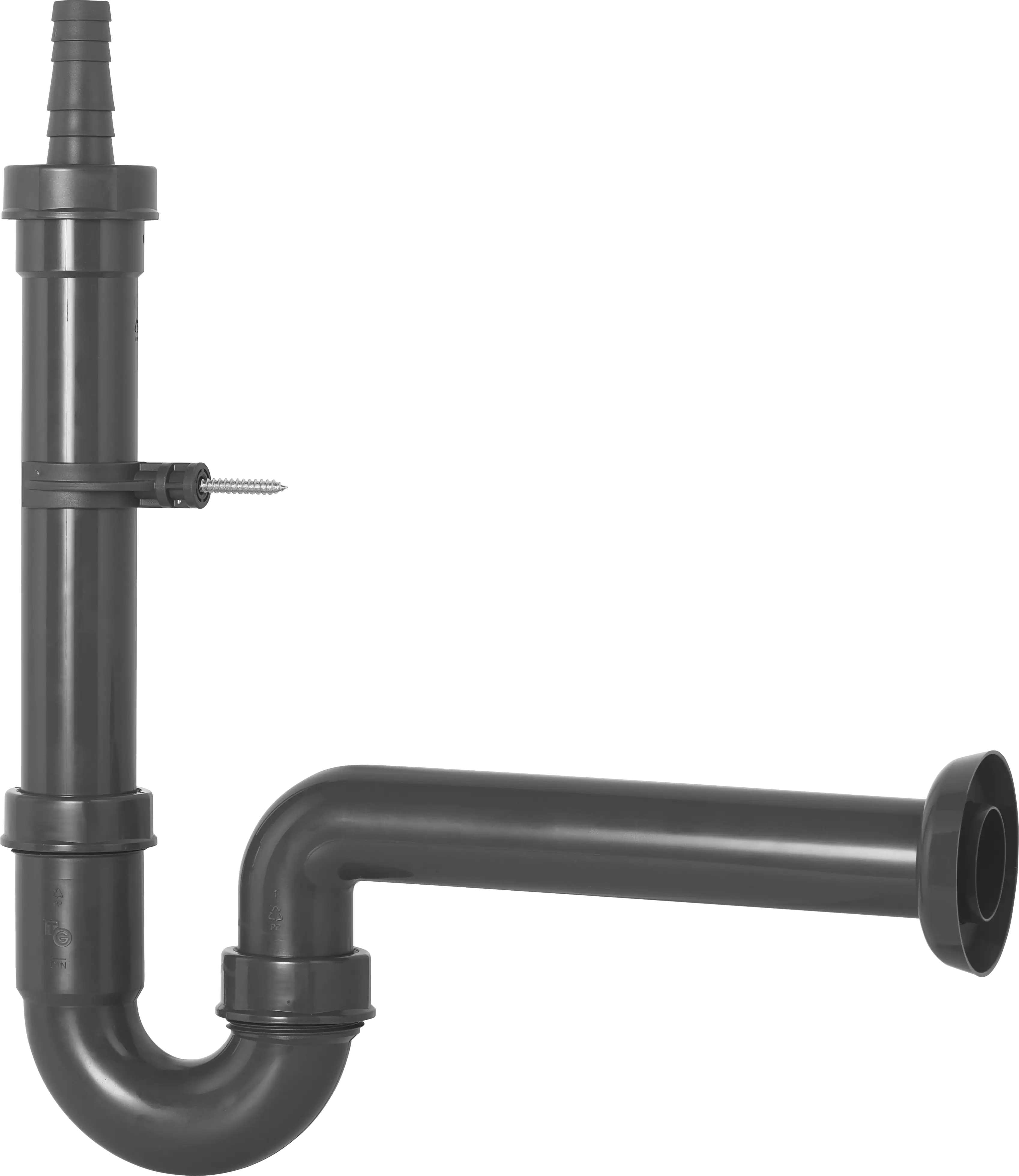 4035300978526 Cornat Maschinen-Röhren-Geruchverschluss Aus Recycling Kunststoff