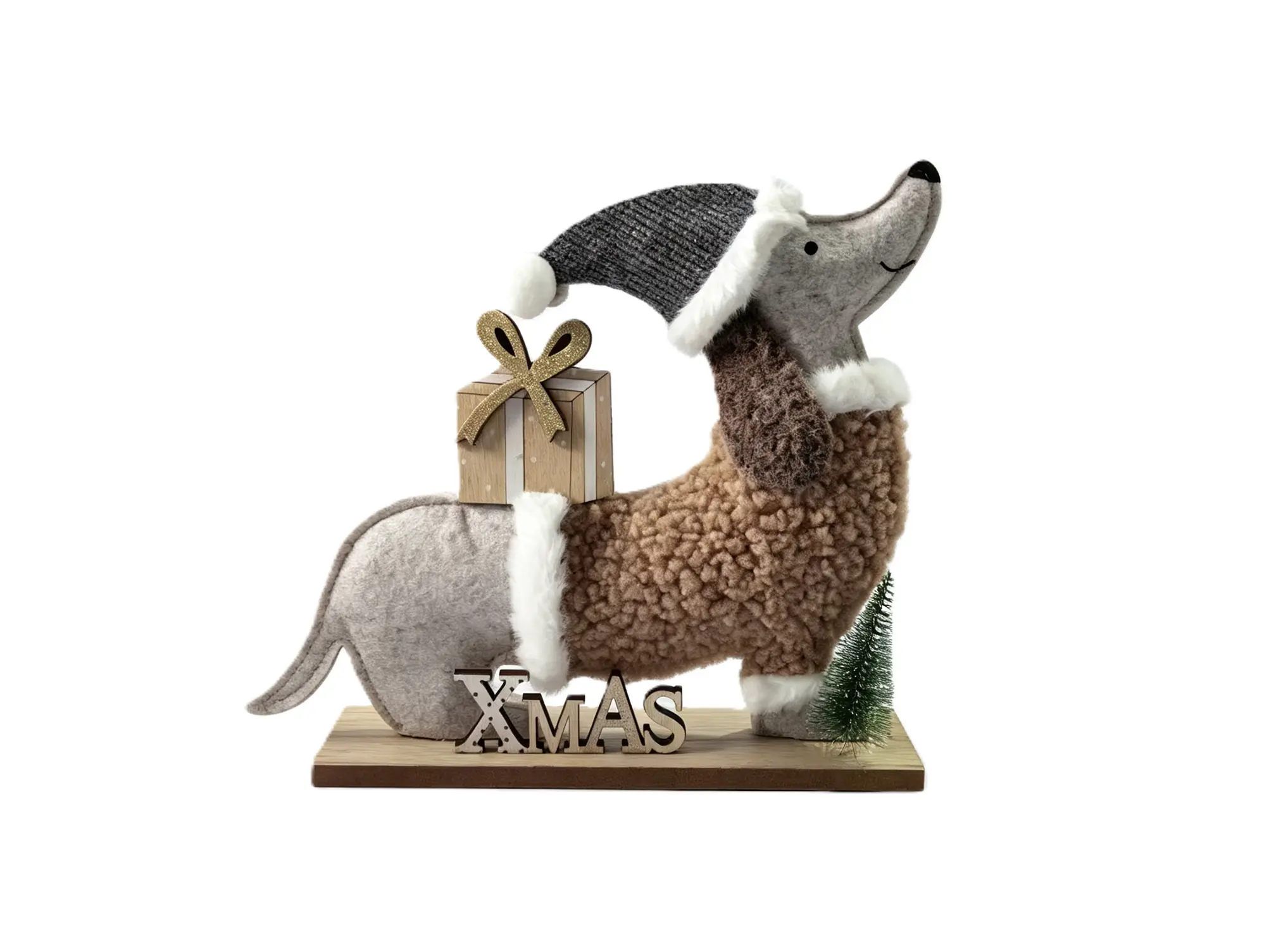 TrendLine Dekofigur Hund Holz 26 x 22 cm