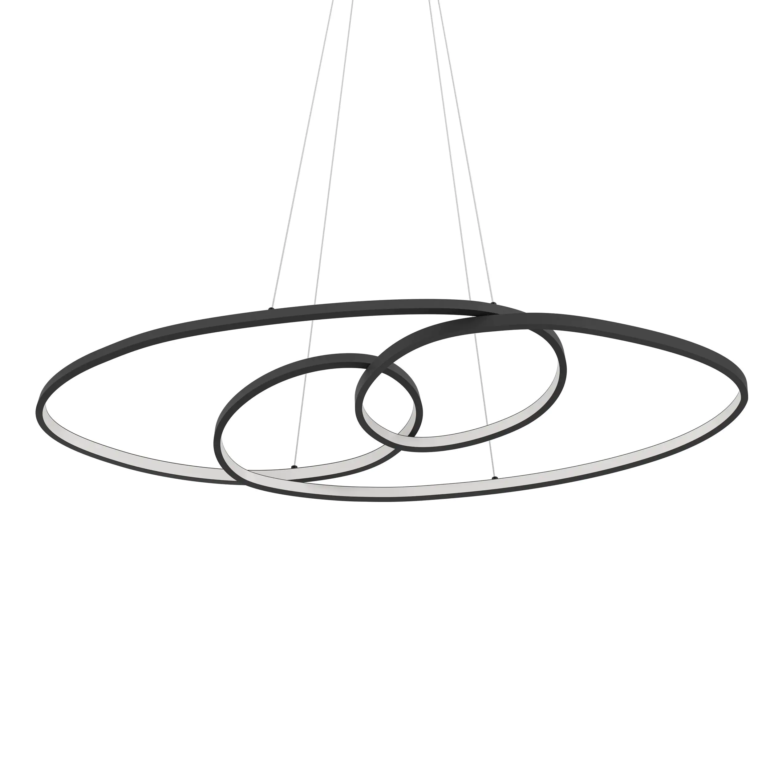 Eglo LED Pendelleuchte Gianella schwarz weiß 100 x 36 x 120 cm Eglo LED Pendelleuchte Gianella schwarz weiß 100 x 36 x 120 cm