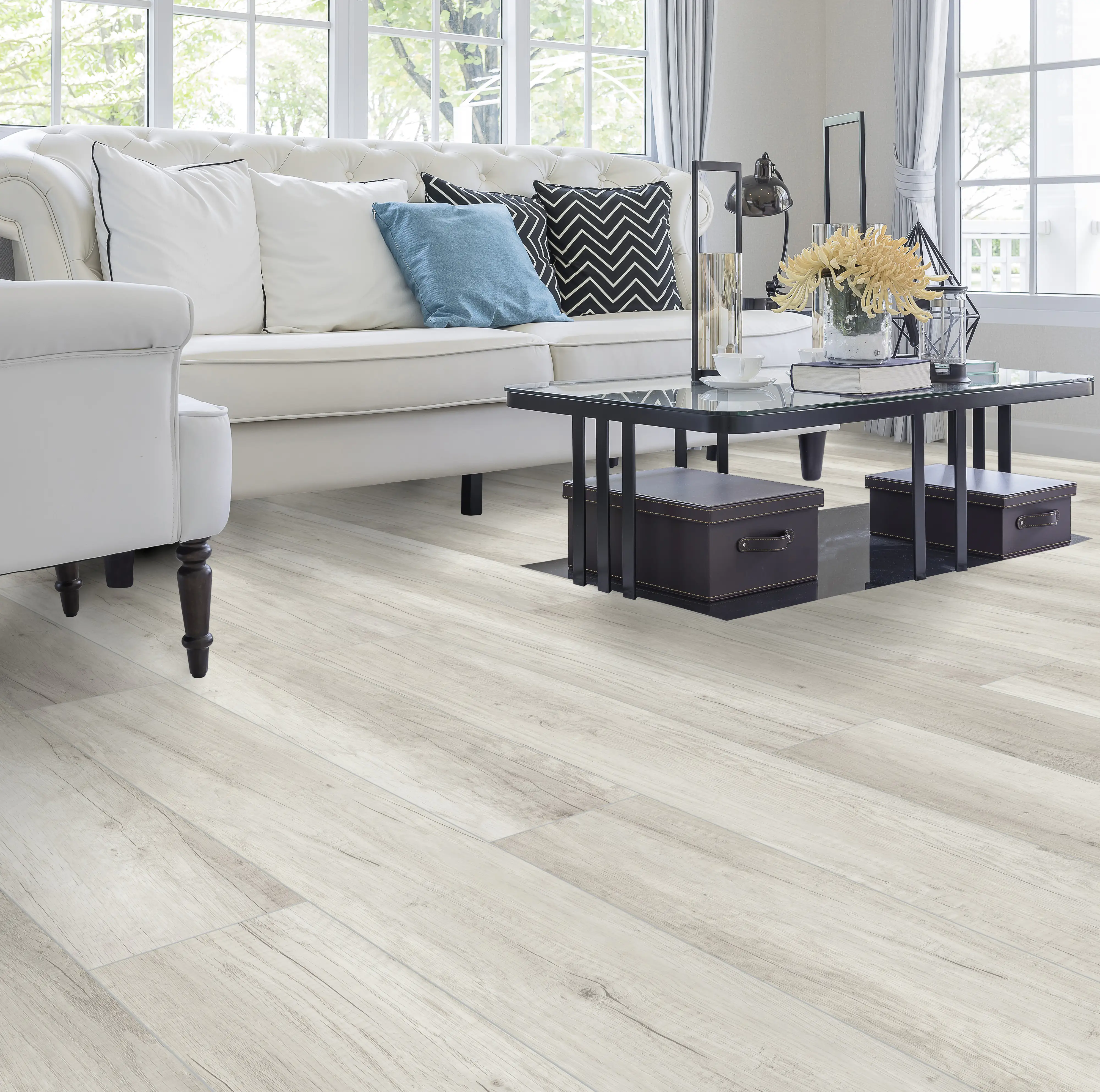 4003992549409_2071350 Classen Laminat Megaloc Aquaprotect 128,5 x 19,2 cm 8 mm Oak light grey
