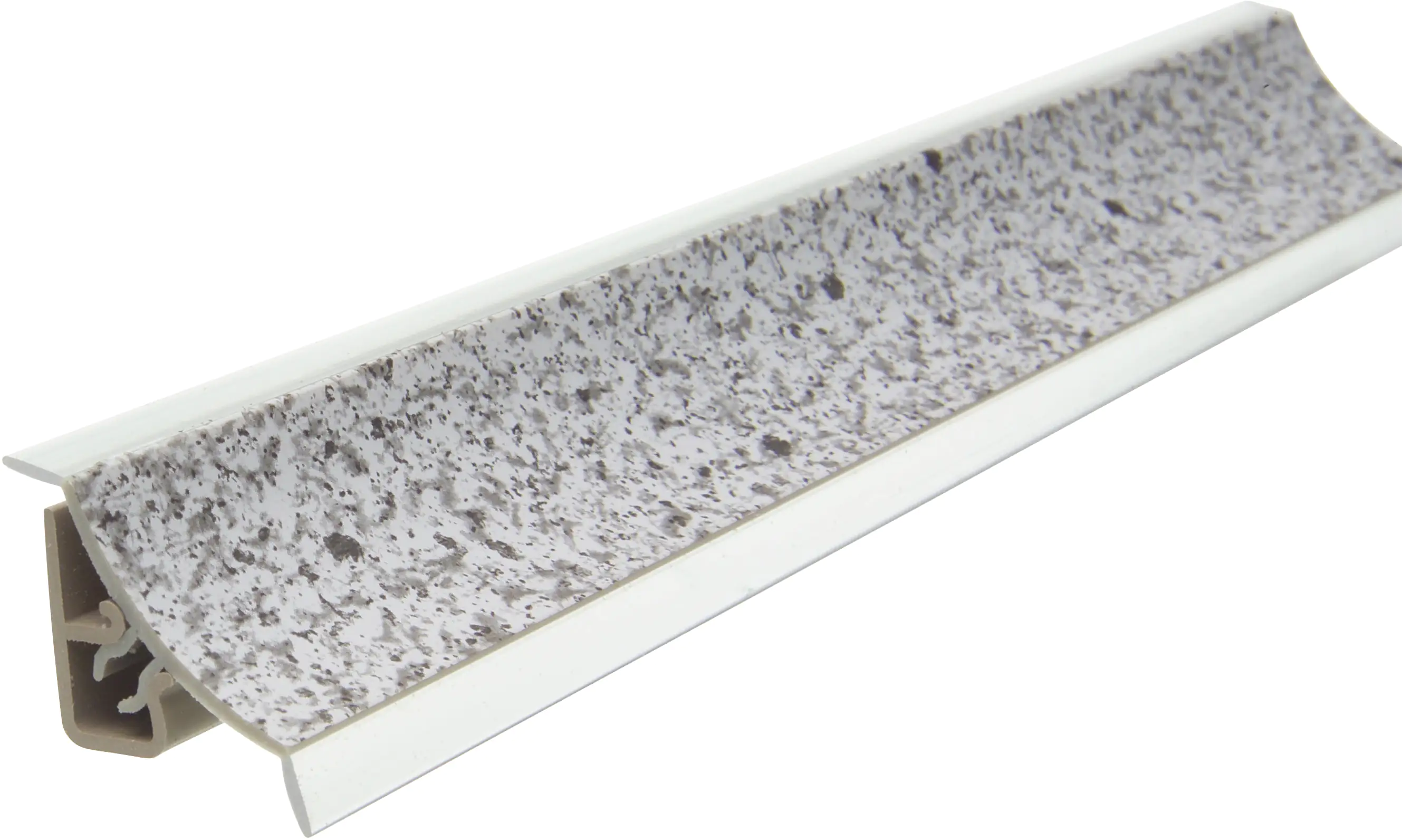 4260027234291 Primo Wandanschlussleiste 260 cm, 23 x 25 mm, Stein hell