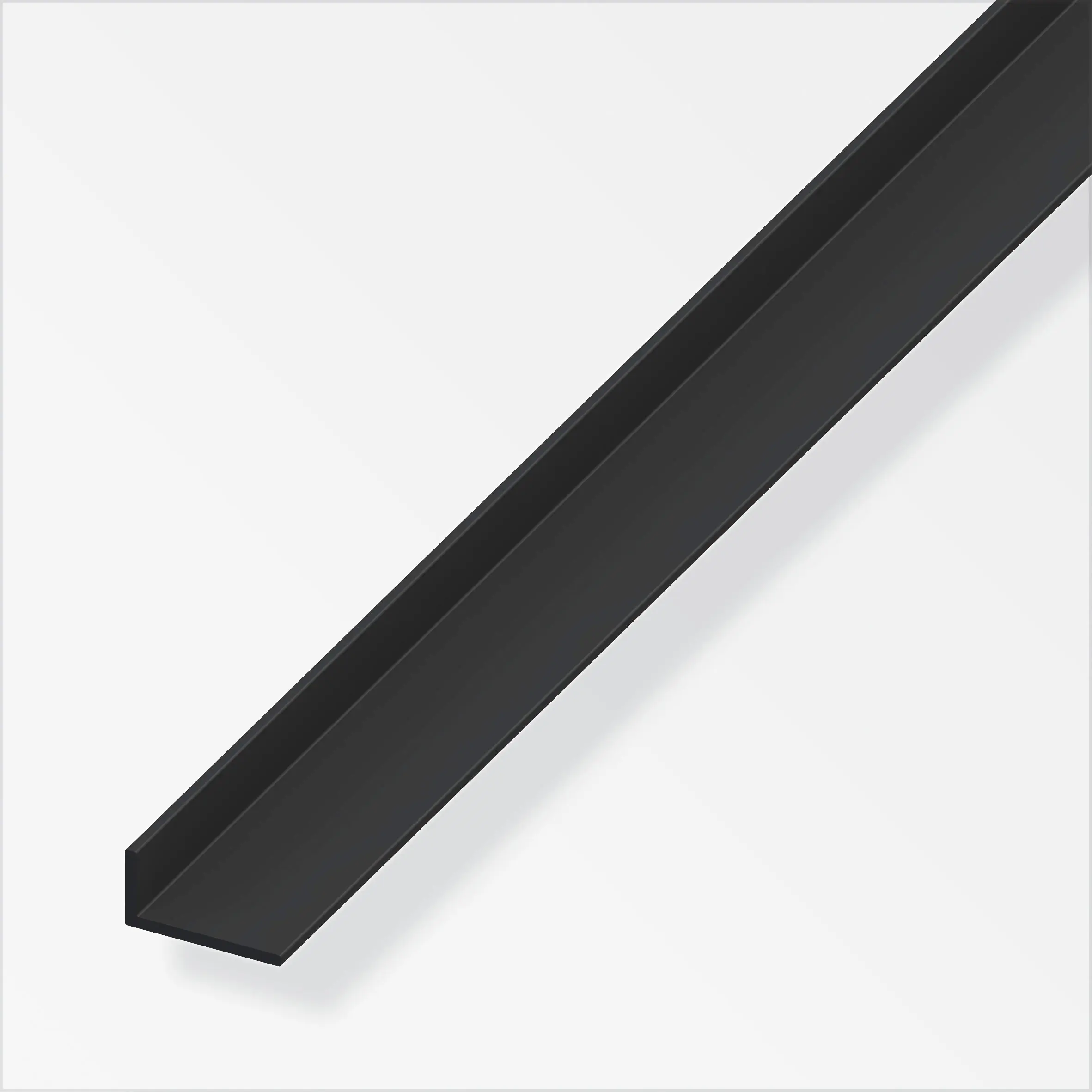 alfer Winkel 1 m, 30 x 20 mm PVC (Kunststoff) glatt schwarz
