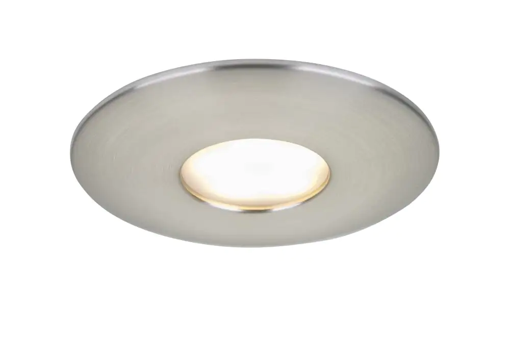 Briloner 3er Set LED Einbauleuchten Attach nickel- matt Ø 4,5 cm