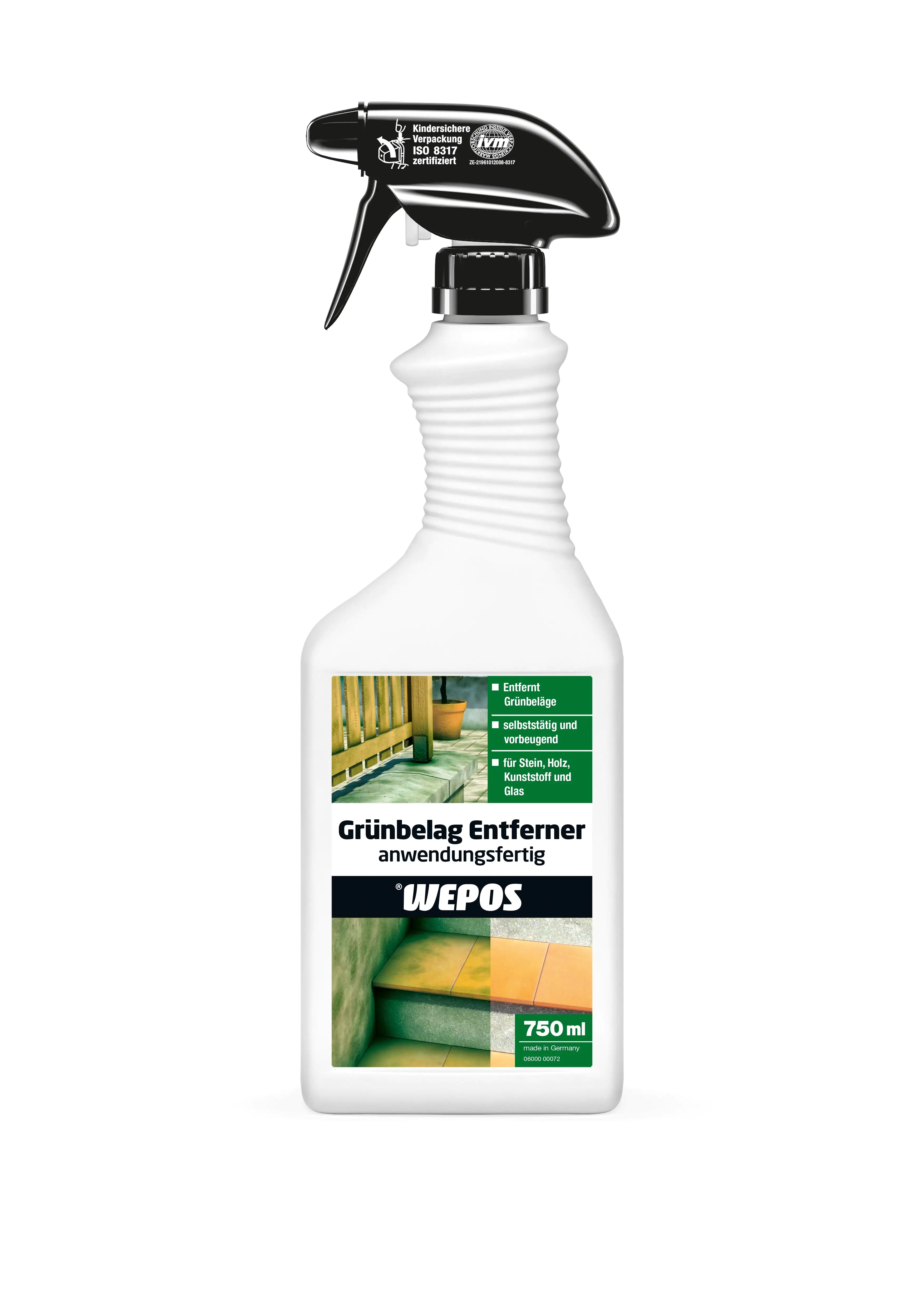 Wepos Grünbelagentferner 750 ml