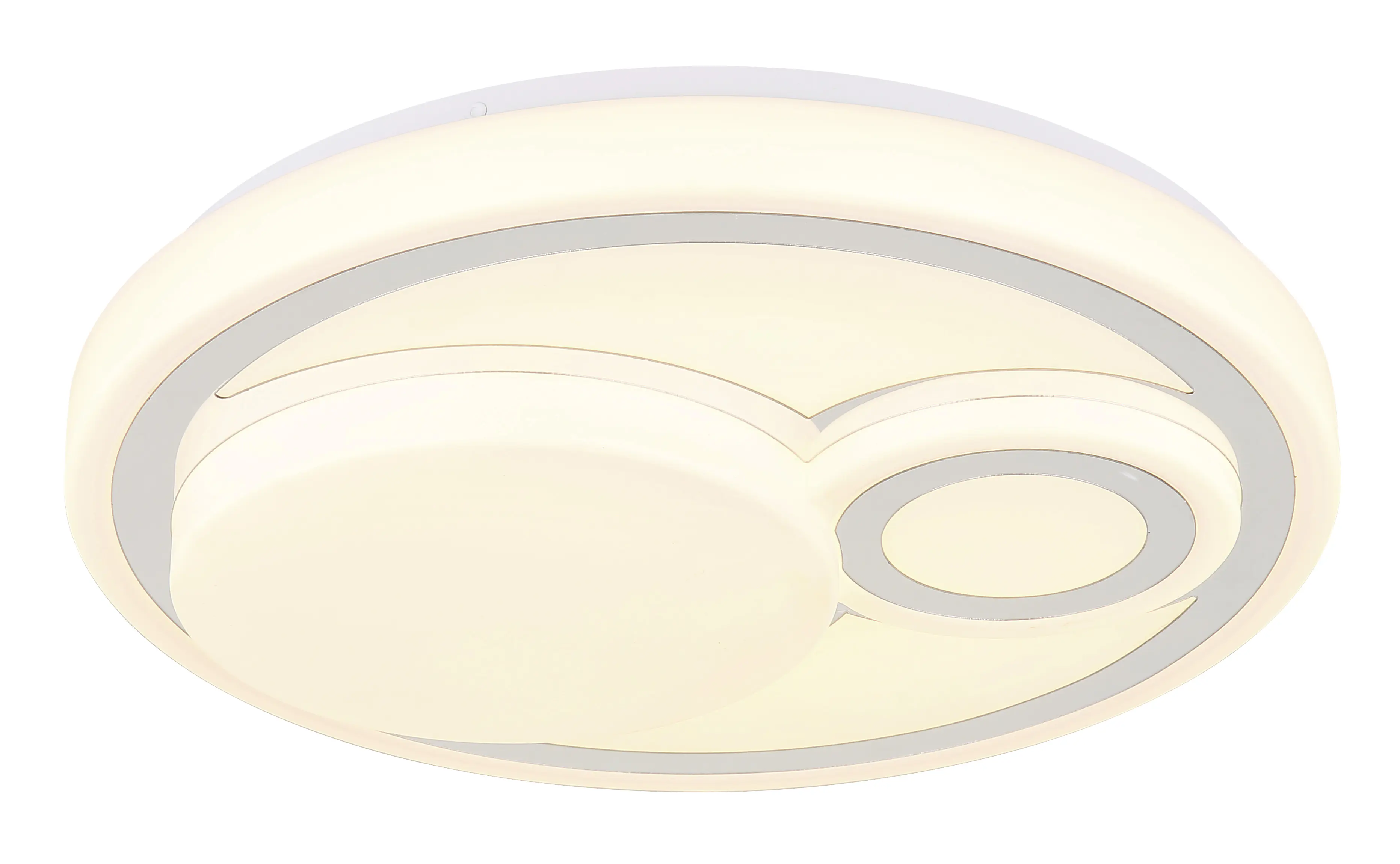 Globo Deckenleuchte Ruiz Ø 38 x 7,5 cm weiß matt warmweiß-kaltweiß