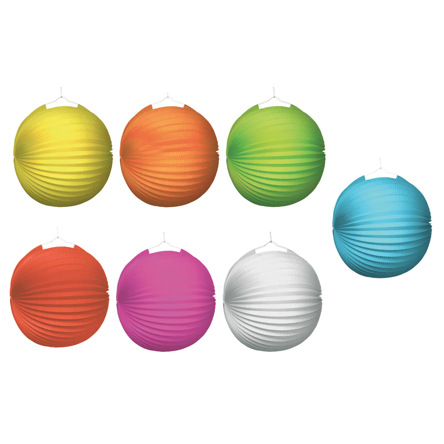 Riethmueller Papier-Lampion Ø 25 cm 7-fach sortiert Riethmueller Papier-Lampion Ø 25 cm 7-fach sortiert